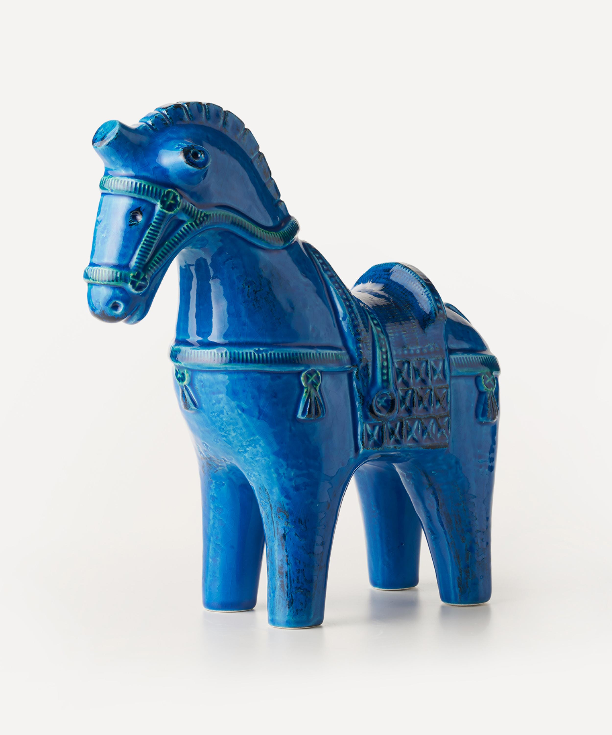 Bitossi Rimini Blu Ceramic Horse Figure