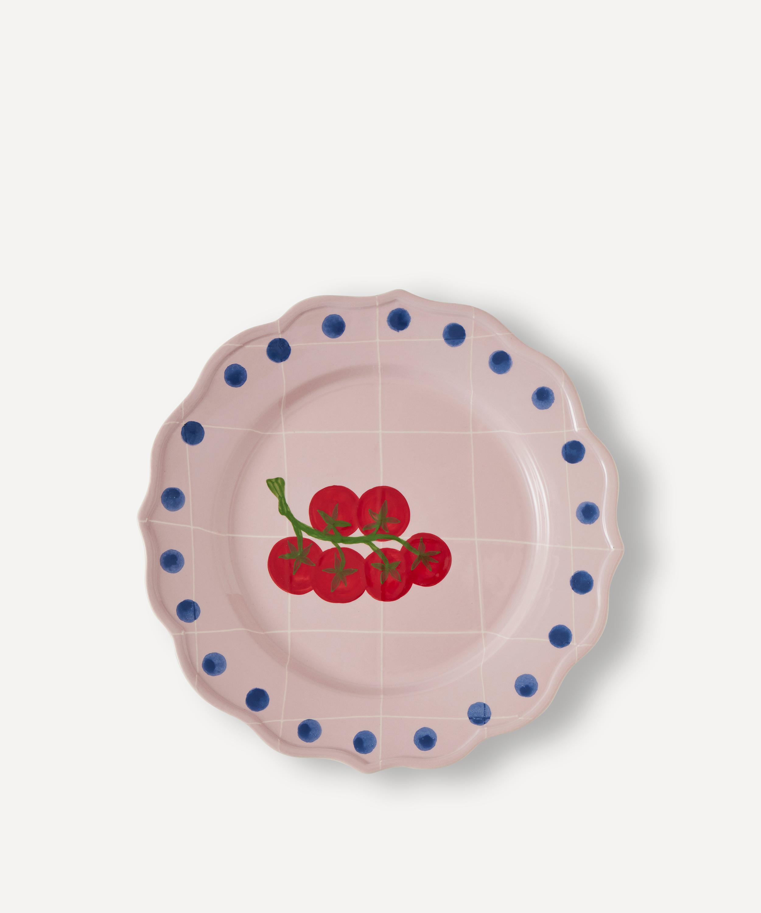 BITOSSI BITOSSI QUADRI TOMATO ROUND PLATTER 