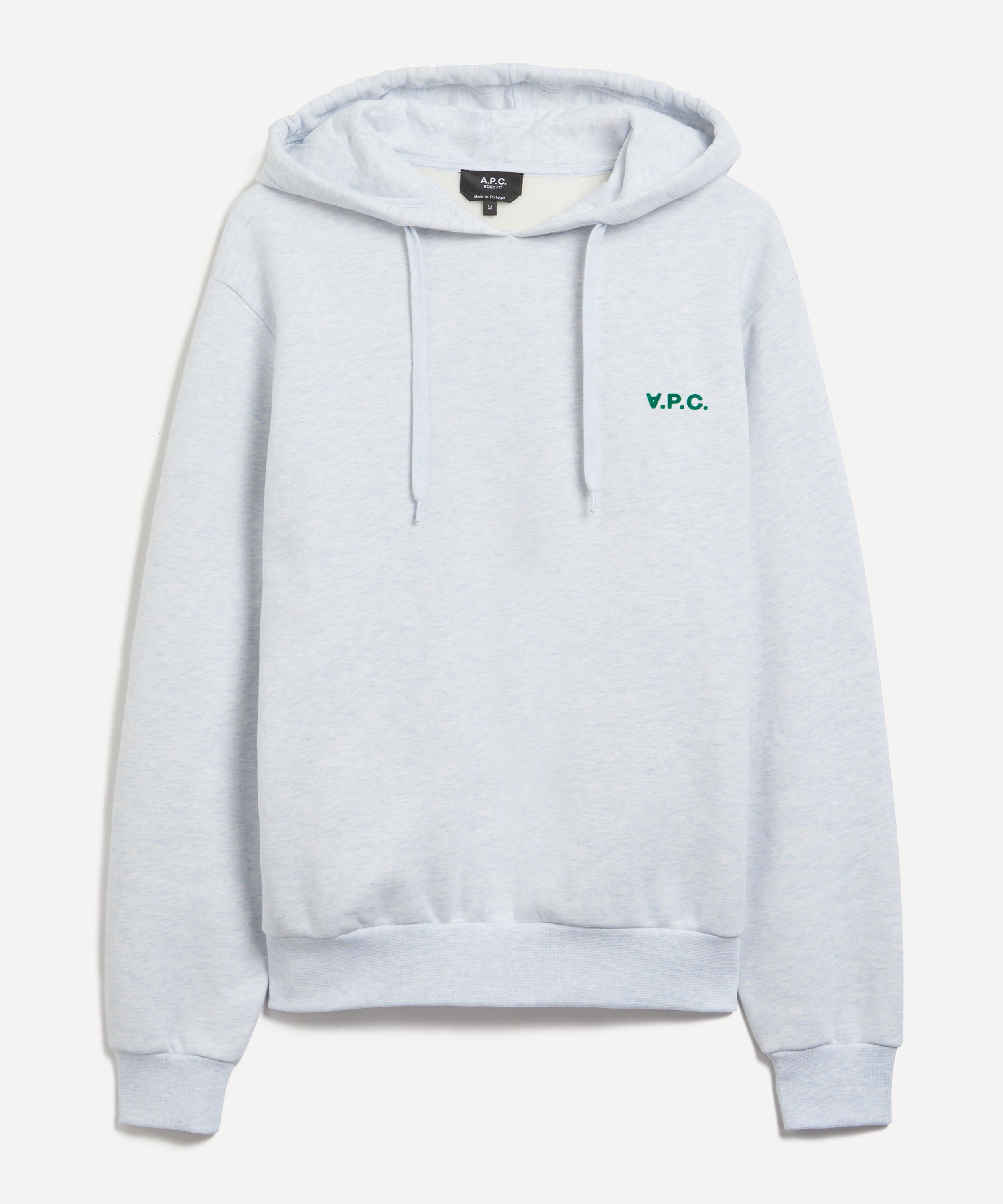 A. P.C. Mens Boxy Petit VPC Logo Hoodie Sea Green XL