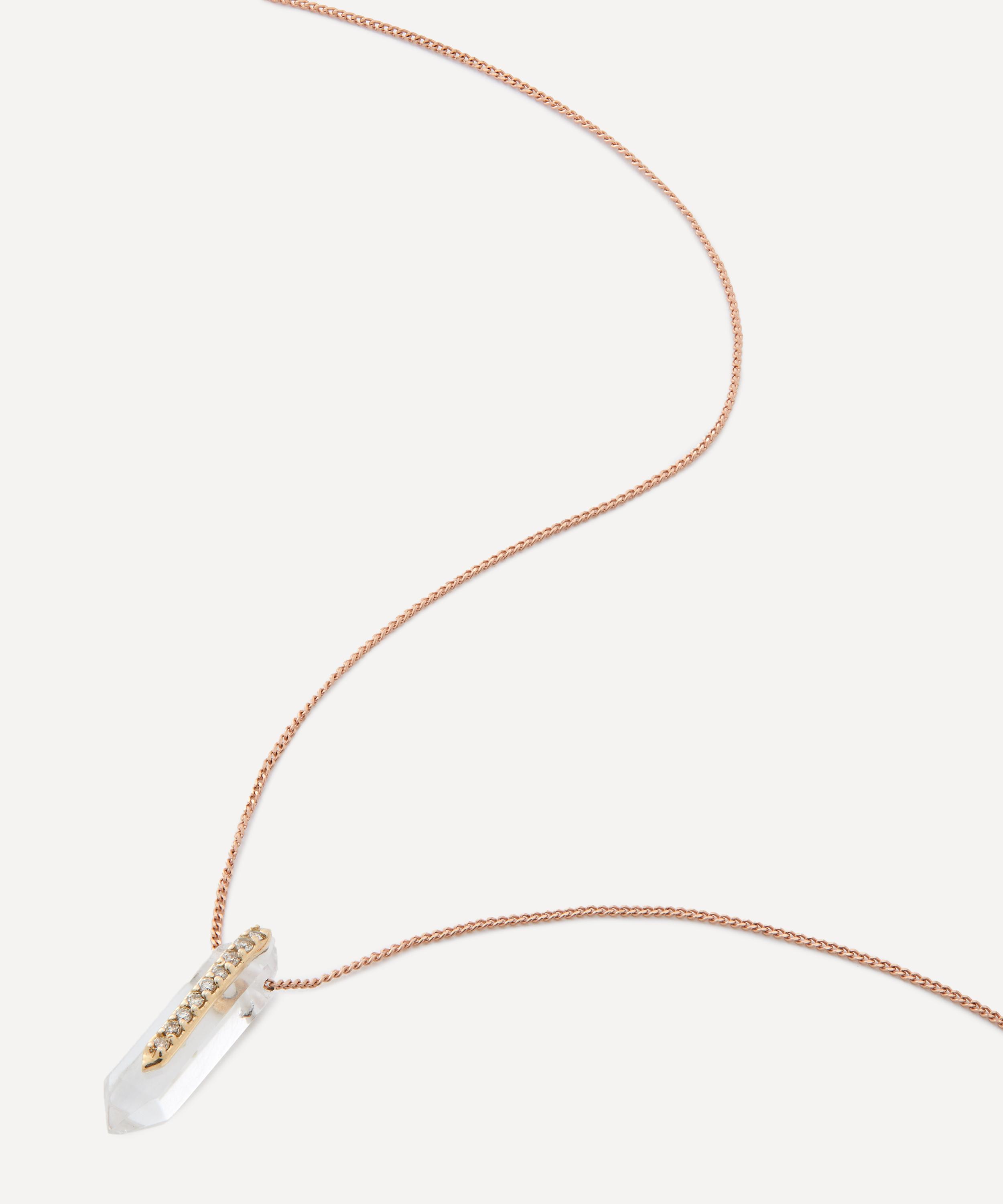 Shop Pascale Monvoisin 9ct Gold Moon N'1 Pendant Necklace
