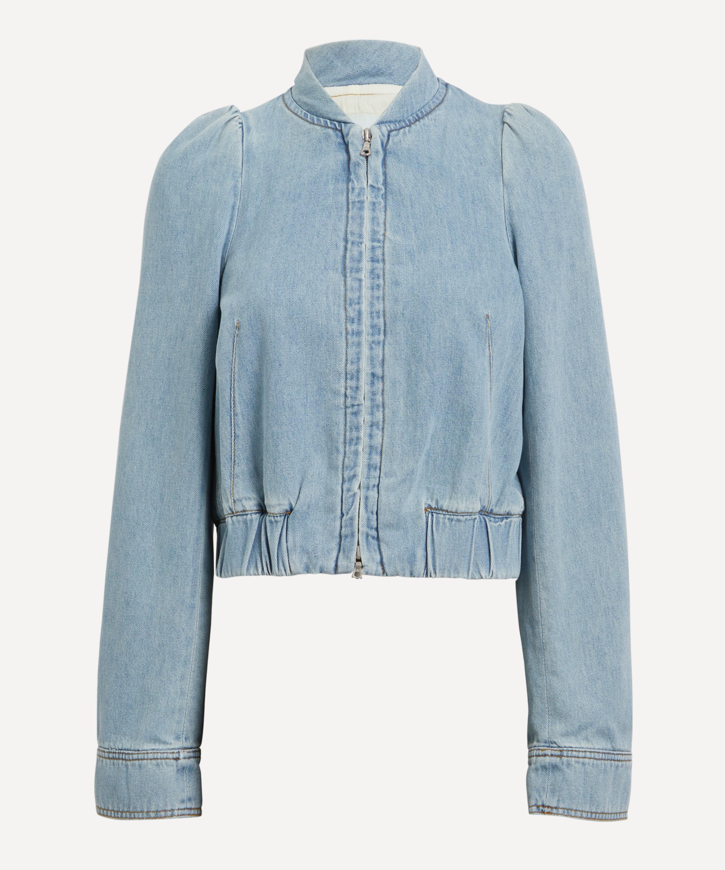 Dries Van Noten Women's Light Denim Bomber Jacket