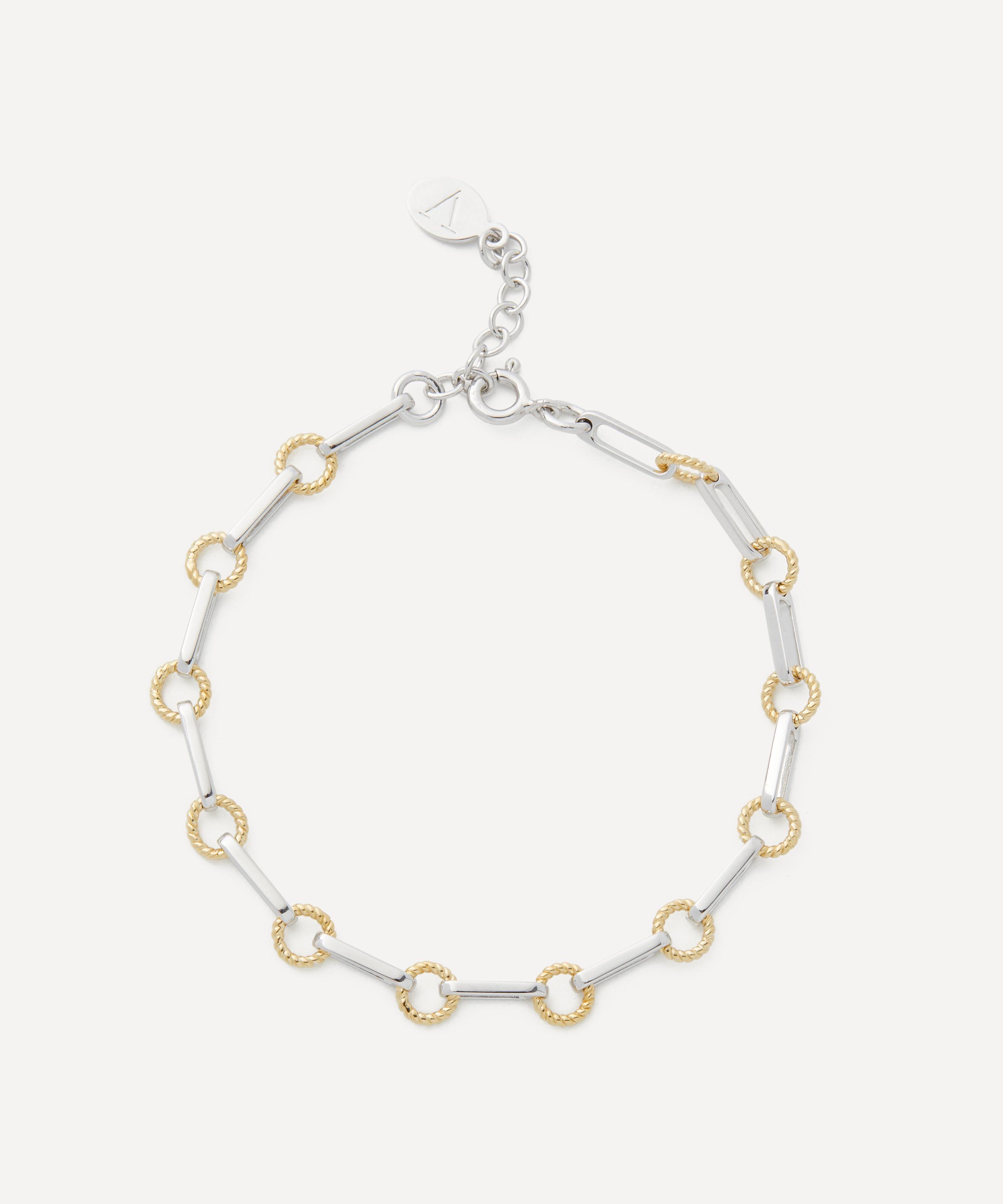 V By Laura Vann Mixed Metal Twisted Link Vintage Chain Bracelet