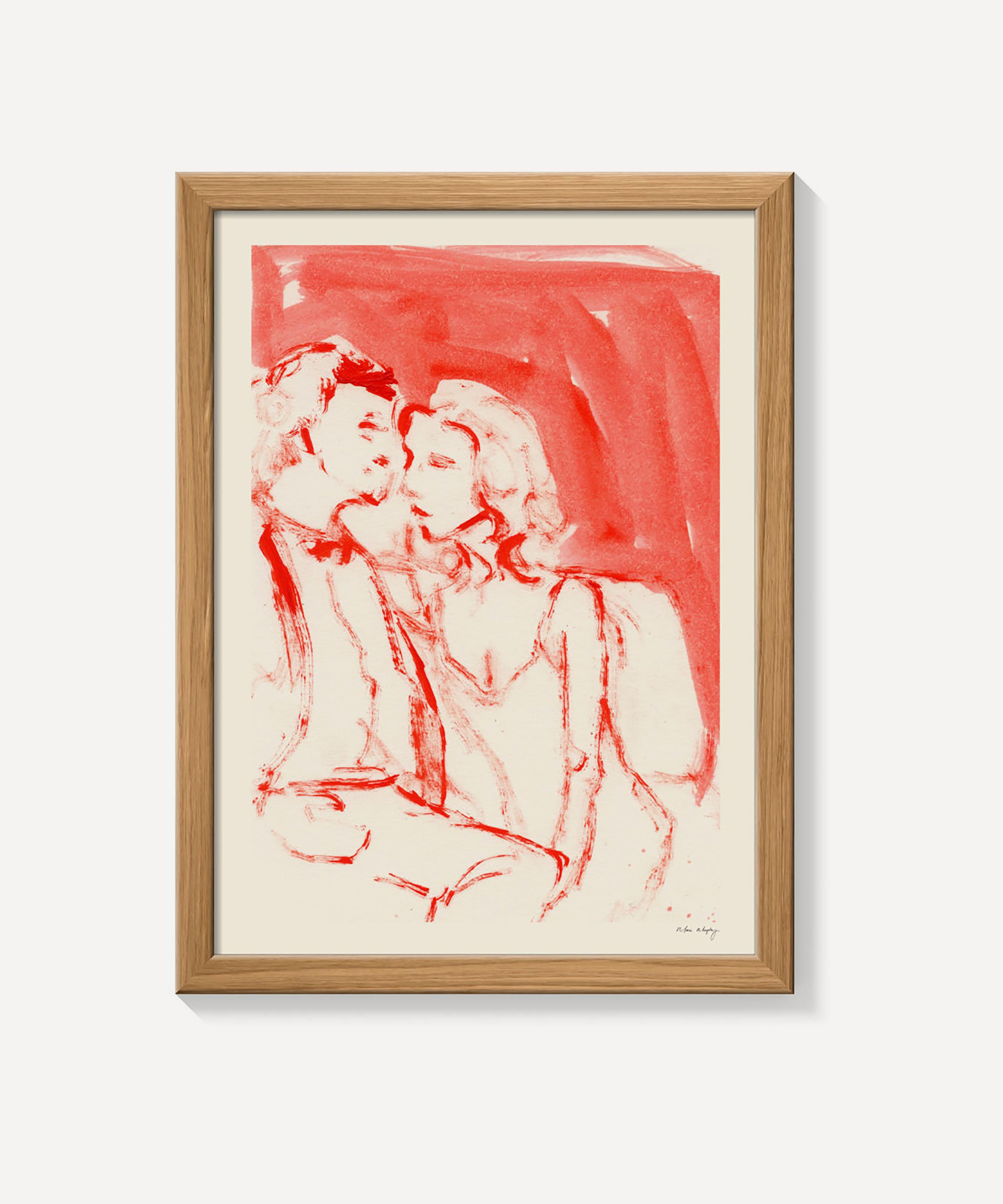 Pstr Studio Love Is The Word Maria Murphy Framed Print