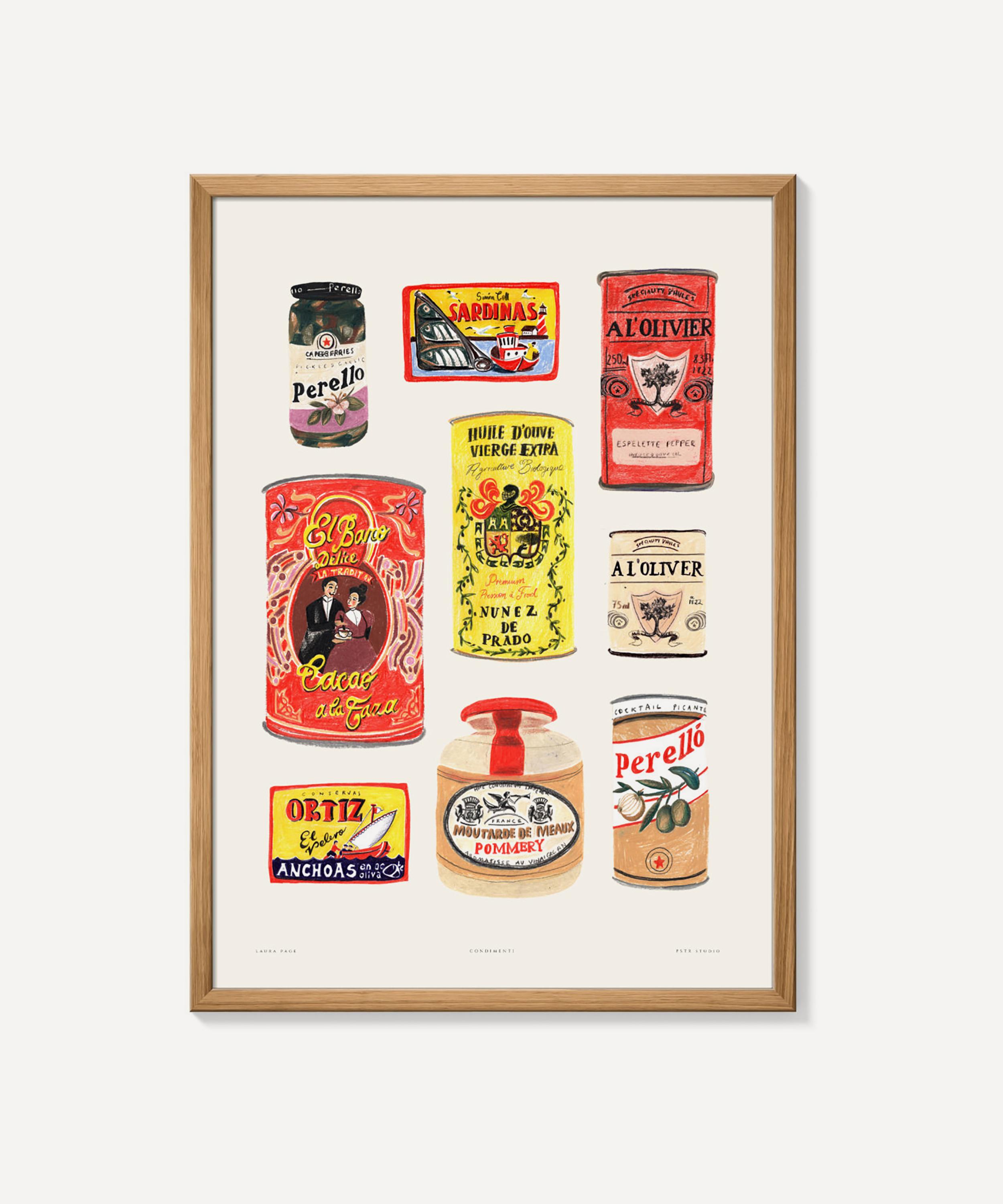 Pstr Studio Laura Page Condimenti Print