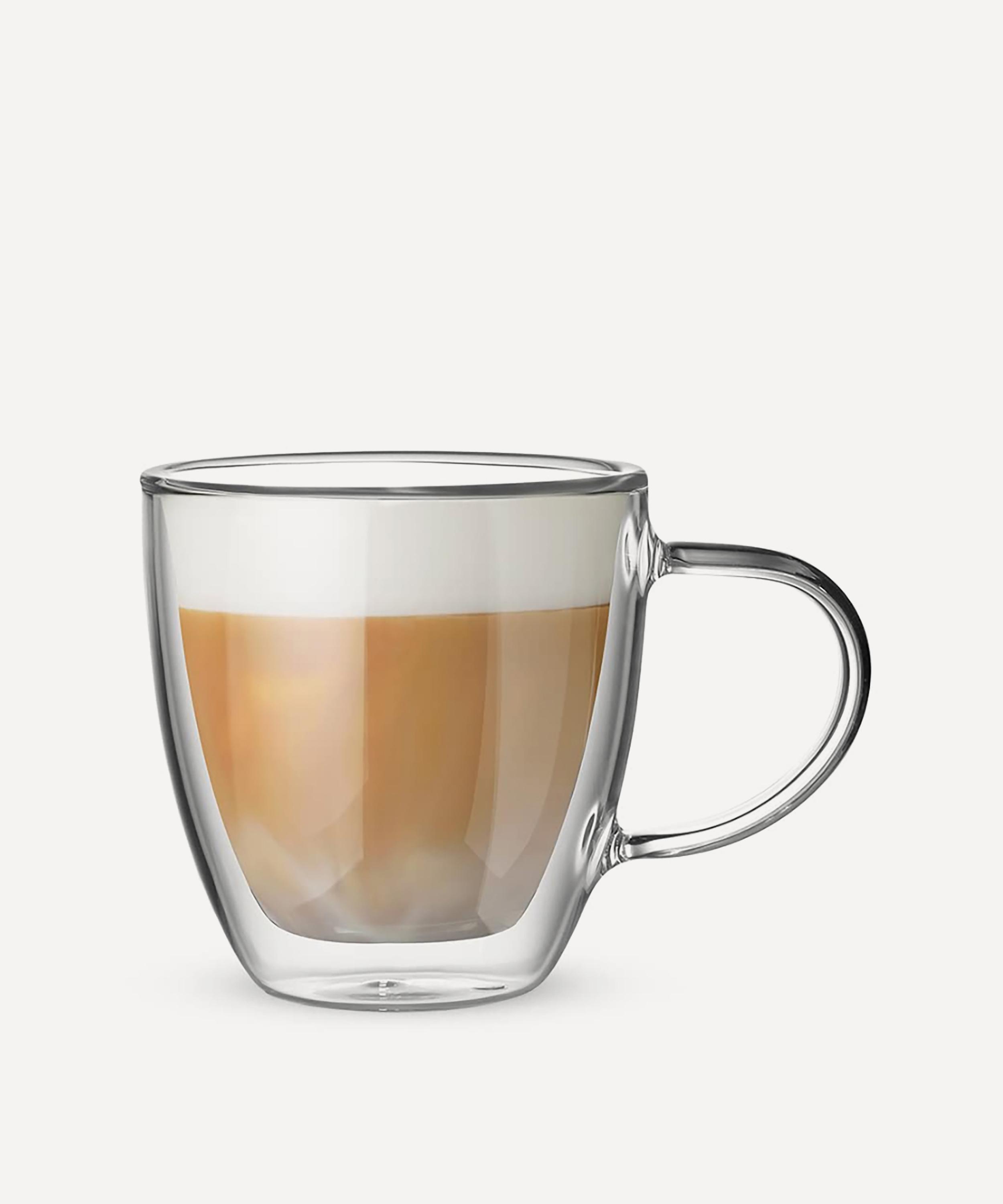 Bialetti Set Of 2 Capri Double Walled Glass Mugs