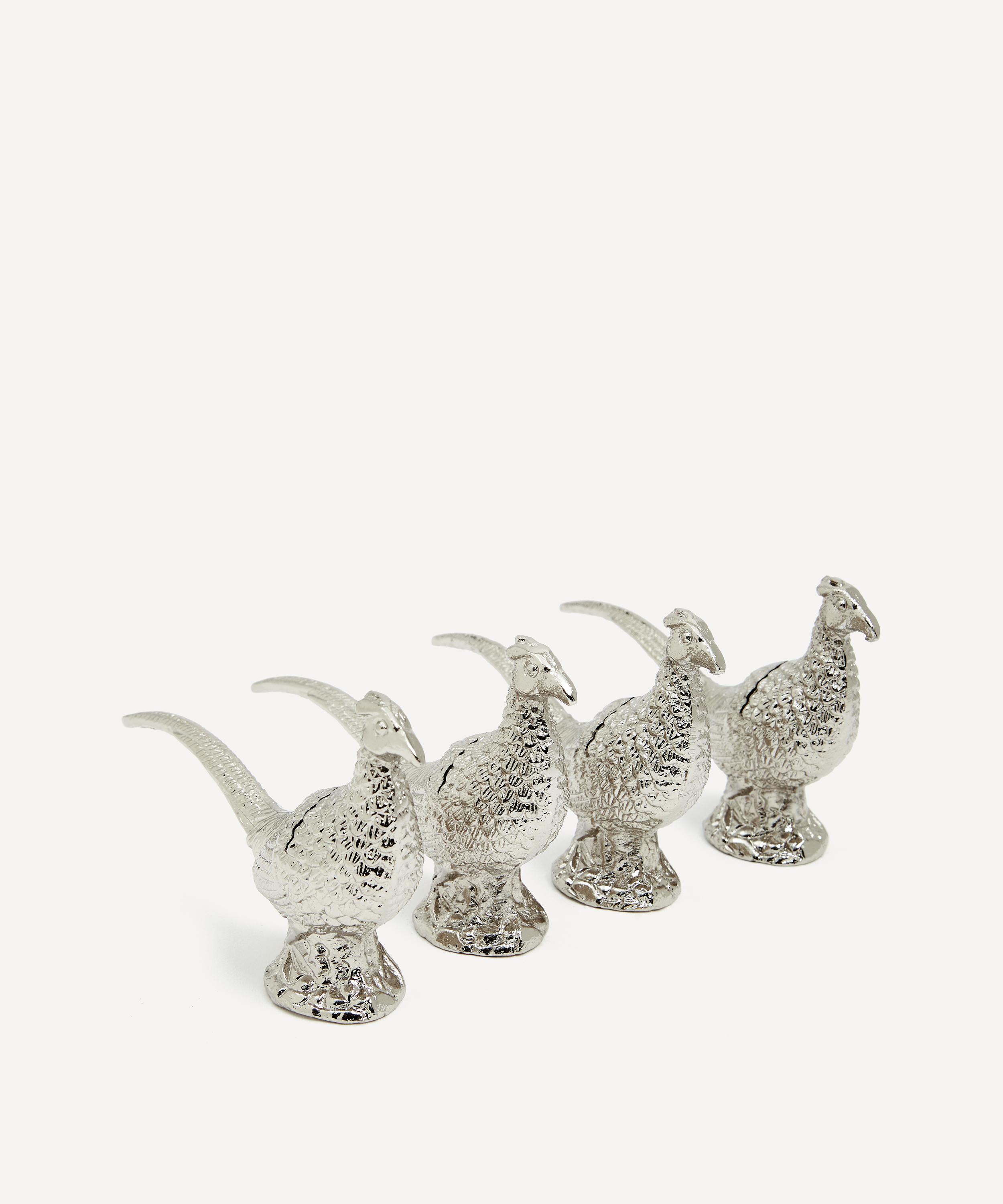 Culinary Concepts Pheasant Place Card Holder Set Of Four