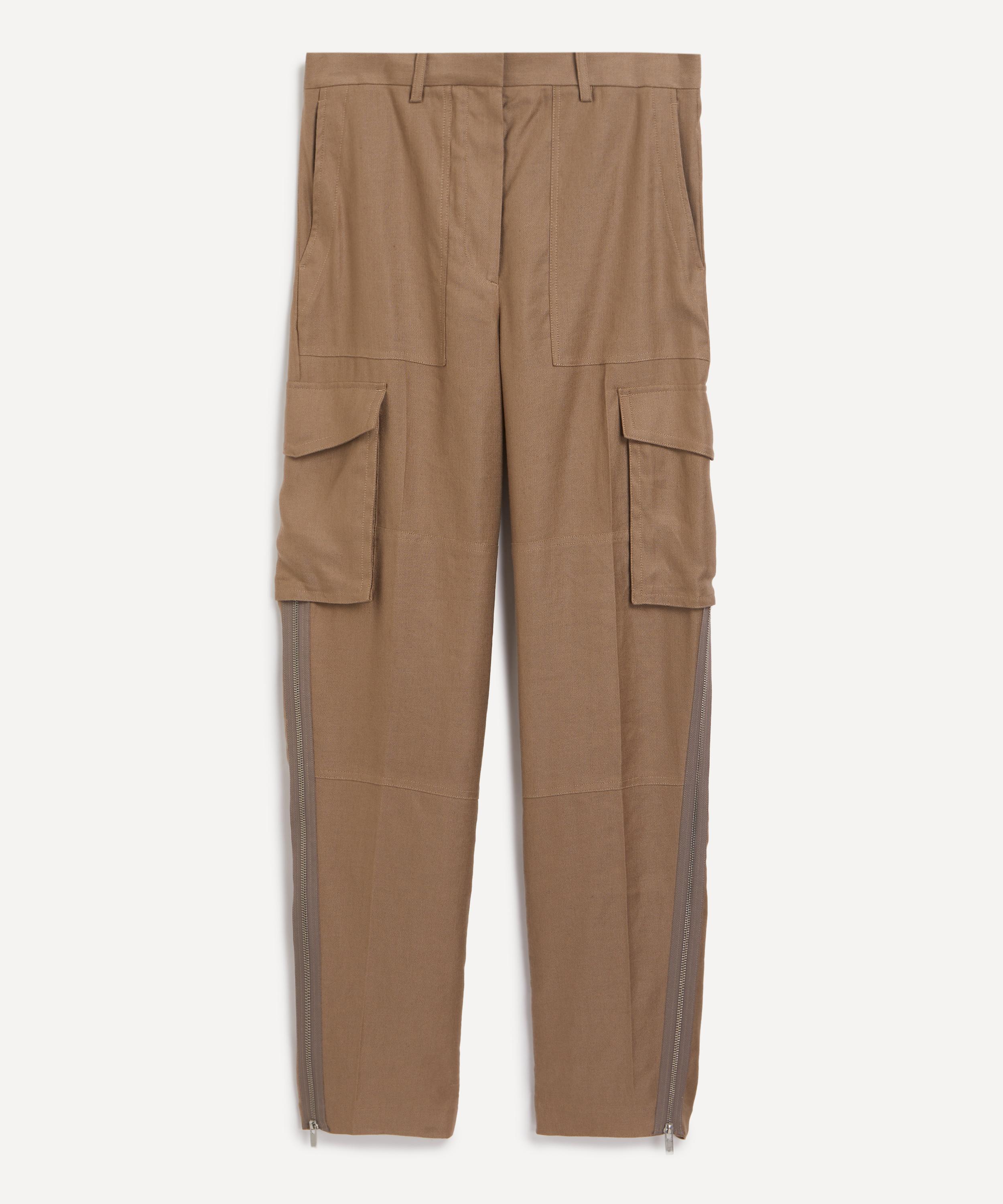 Helmut Lang Women's Cargo Carpenter Trousers Driftwood 14