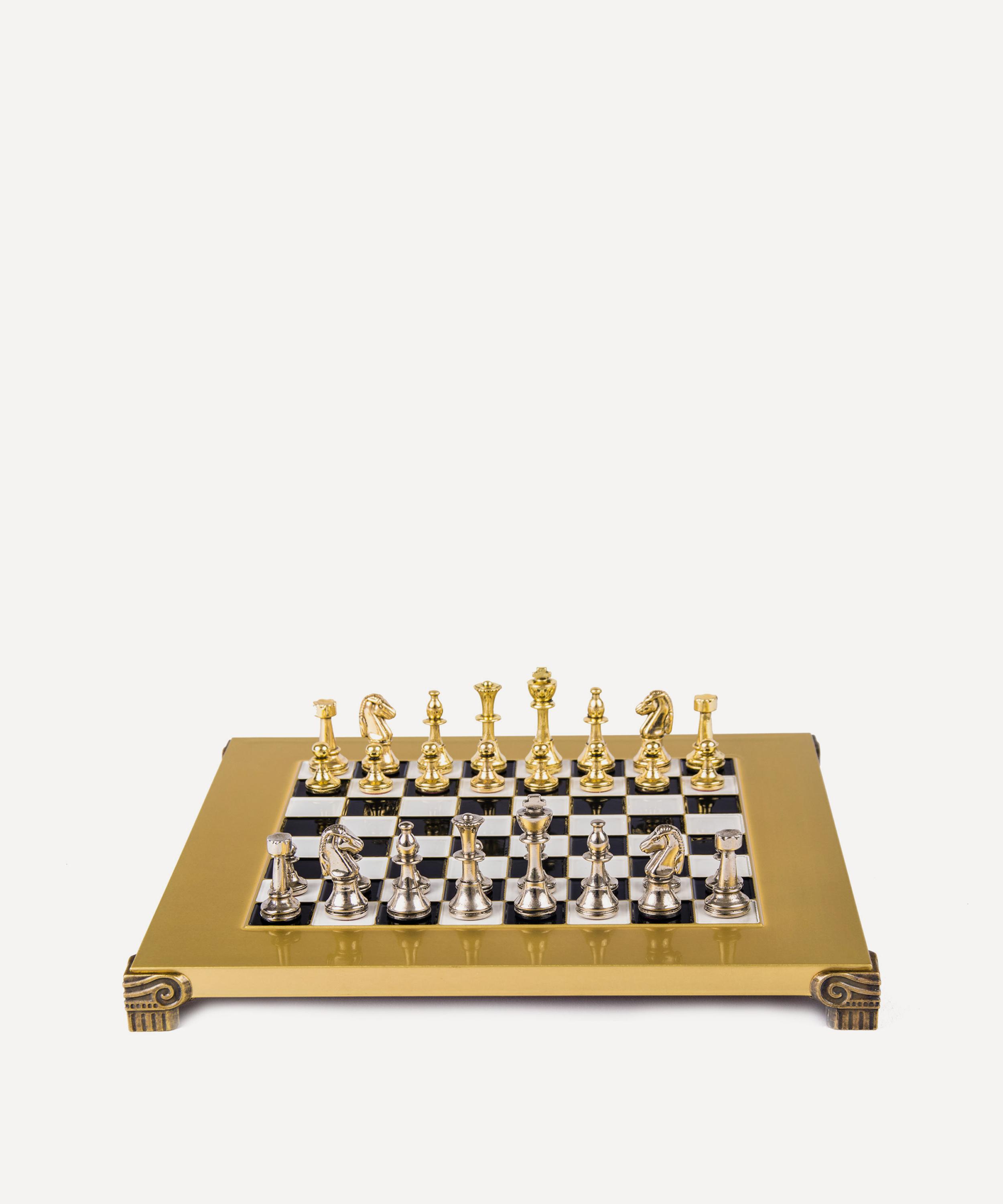 MANOPOULOS MANOPOULOS METAL STAUNTON CHESS SET 