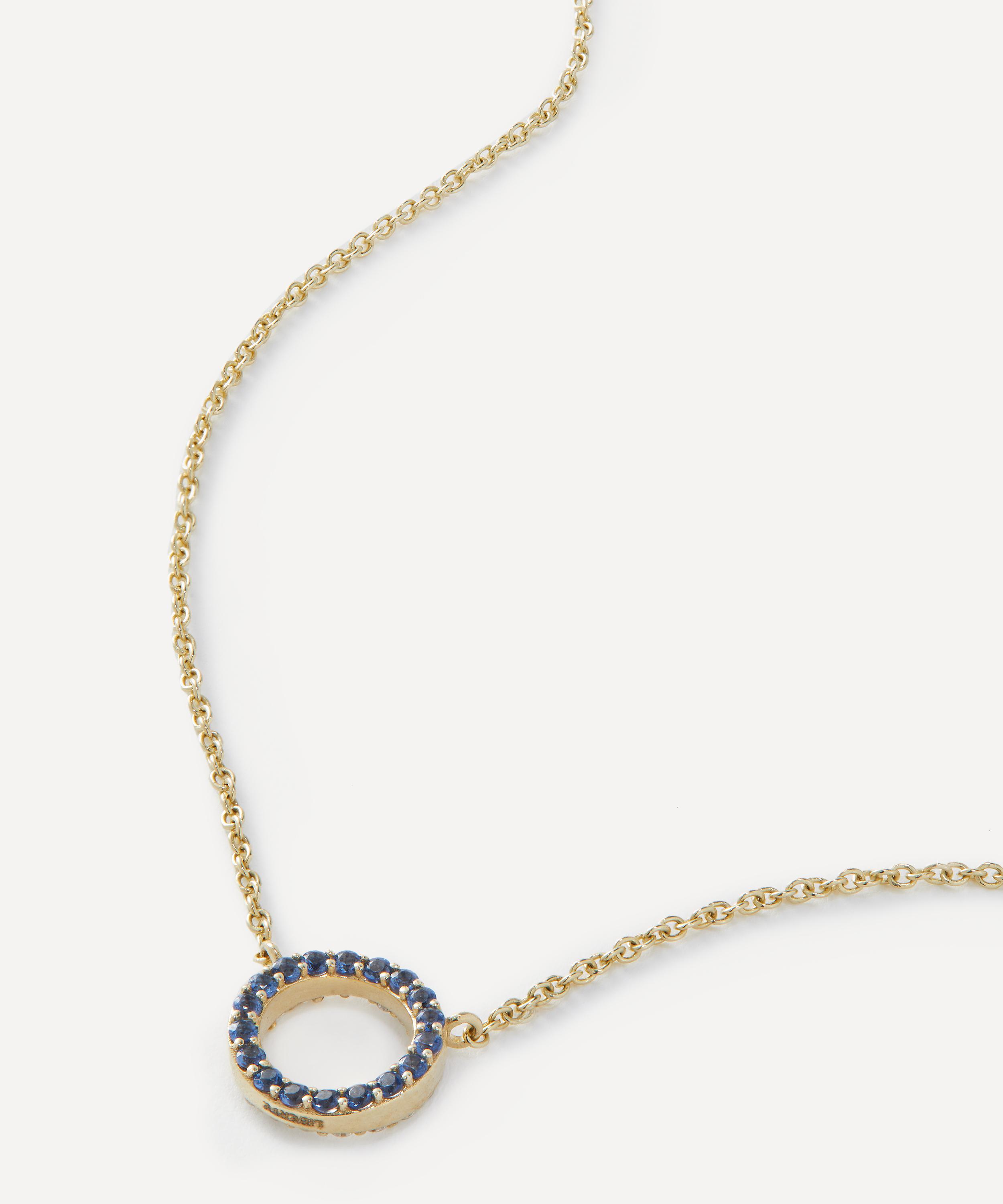 Liberty 9ct Gold Rainbow Double Face Diamond Nano Necklace