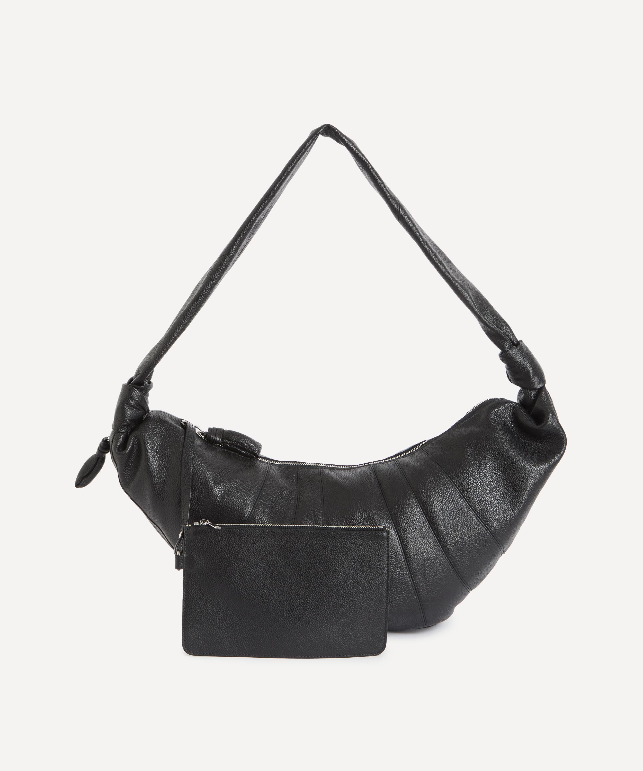 Lemaire Mens Large Croissant Bag In Black