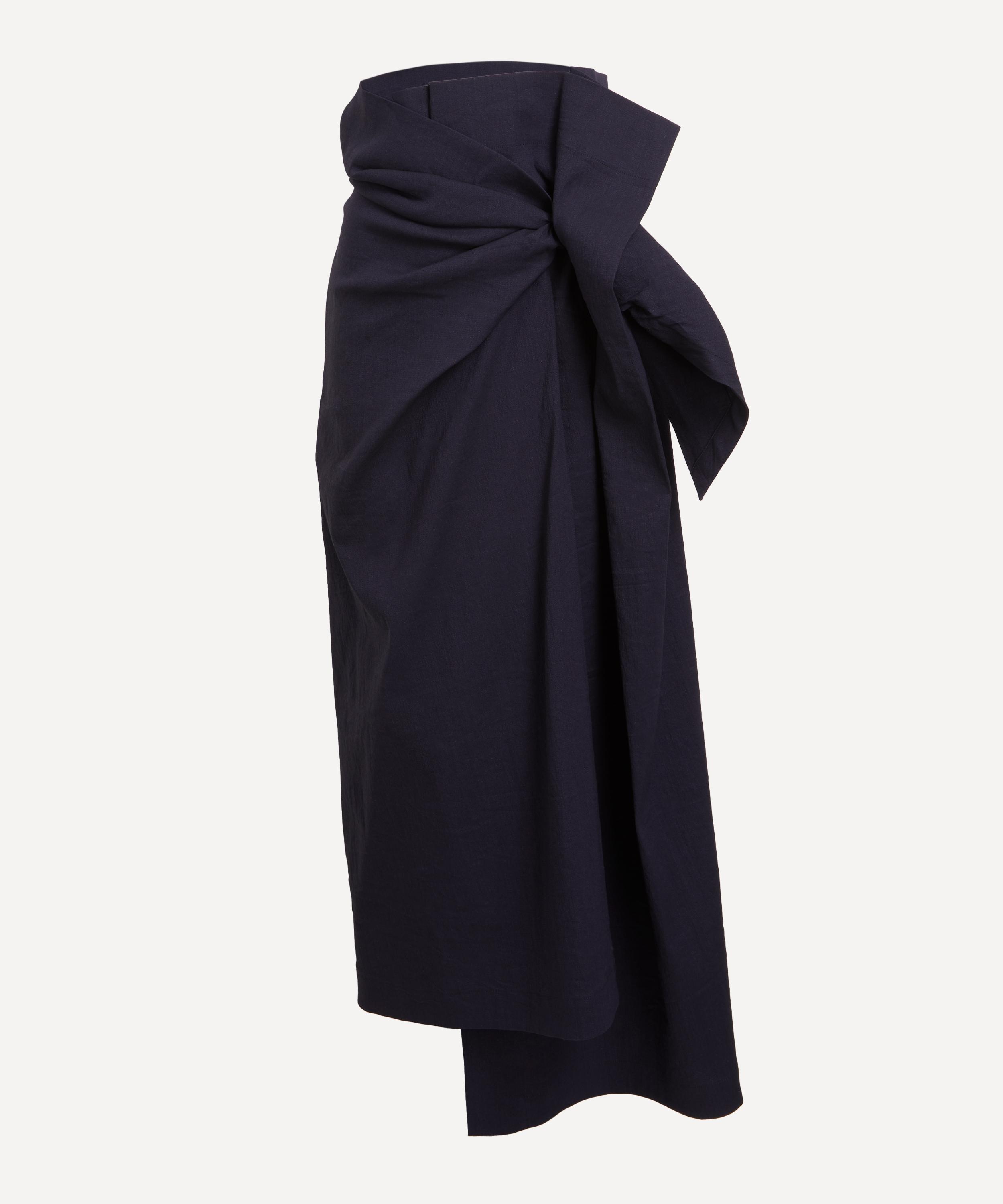 Issey Miyake Women's Enthclothe Wrapped Washi Paper Midi-skirt