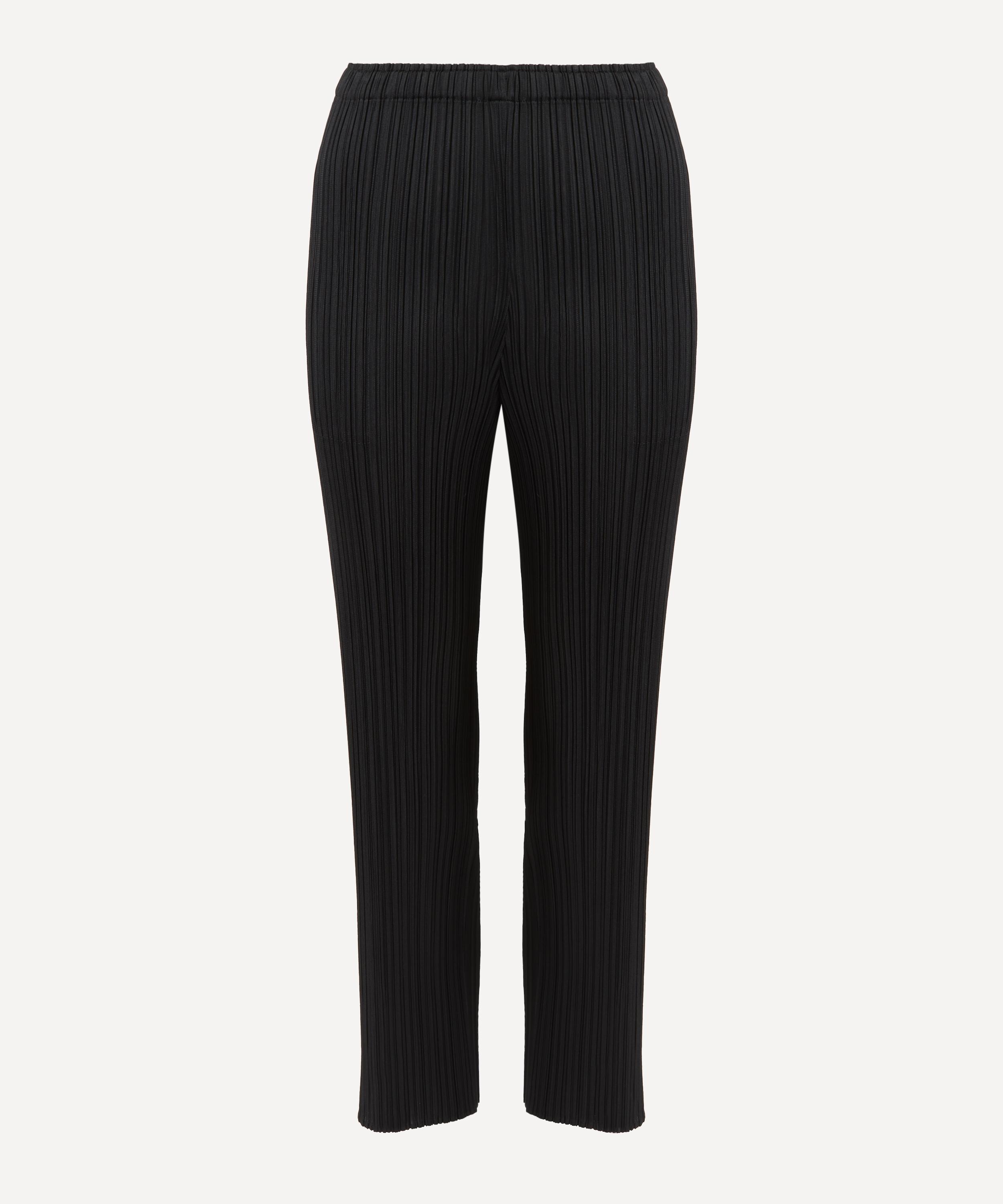 Pleats Please Issey Miyake Women's NEW COLORFUL BASICS Trousers Black 4