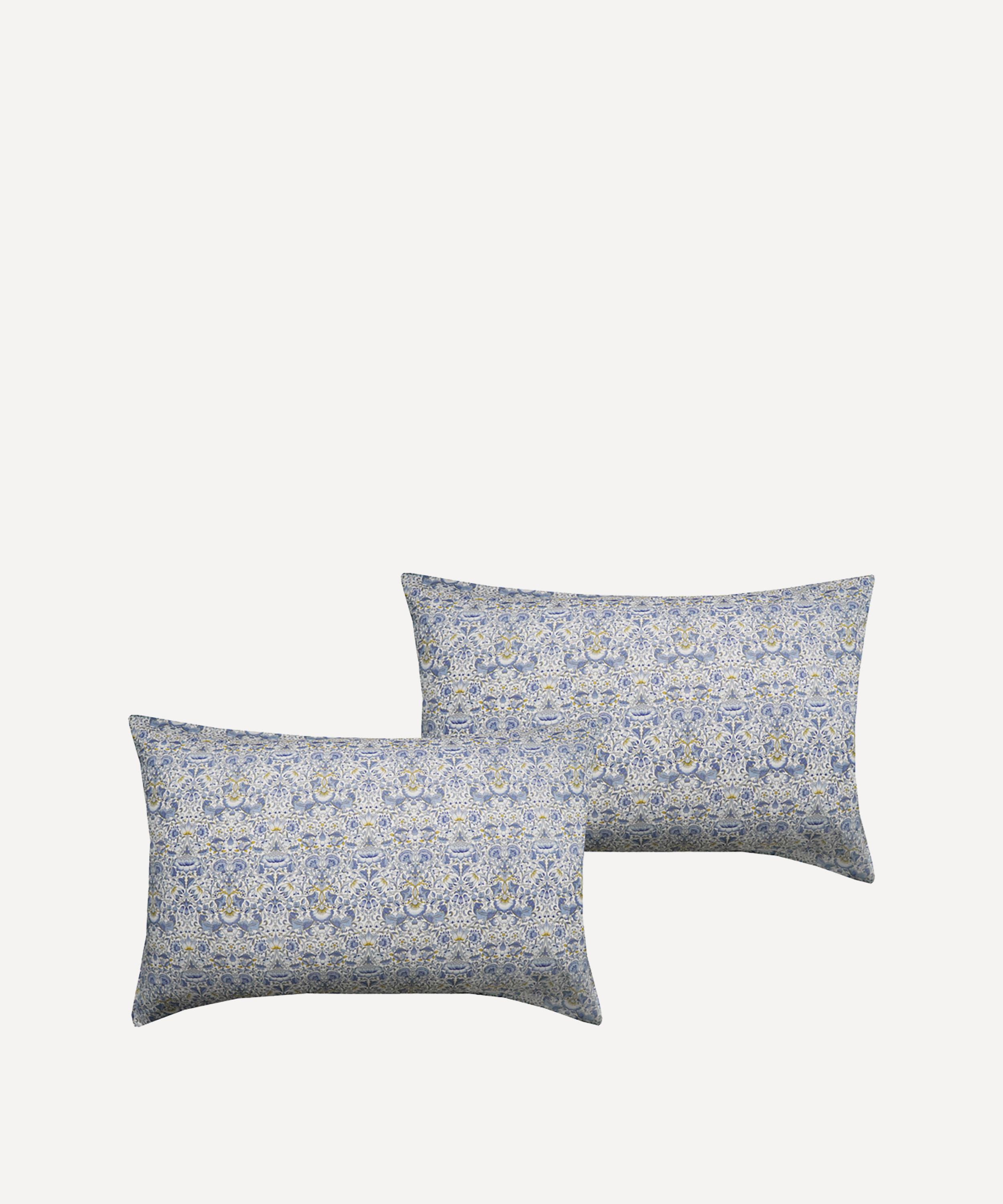 COCO & WOLF COCO & WOLF LODDEN TANA LAWN COTTON PILLOWCASES SET OF TWO 