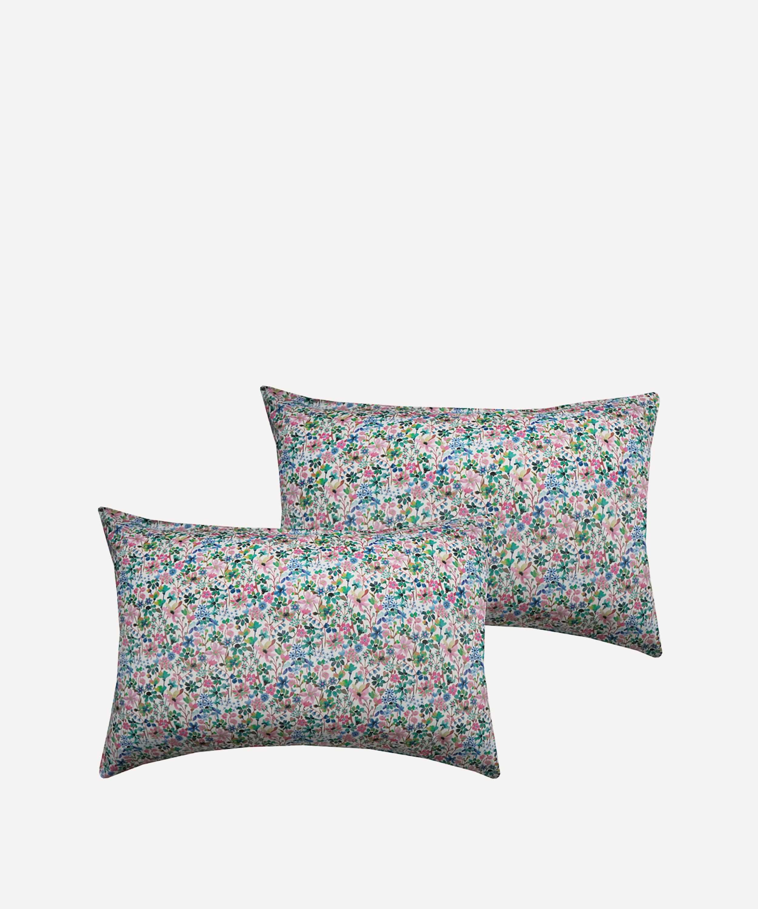 COCO & WOLF COCO & WOLF DREAMS OF SUMMER TANA LAWN COTTON PILLOWCASES SET OF TWO 