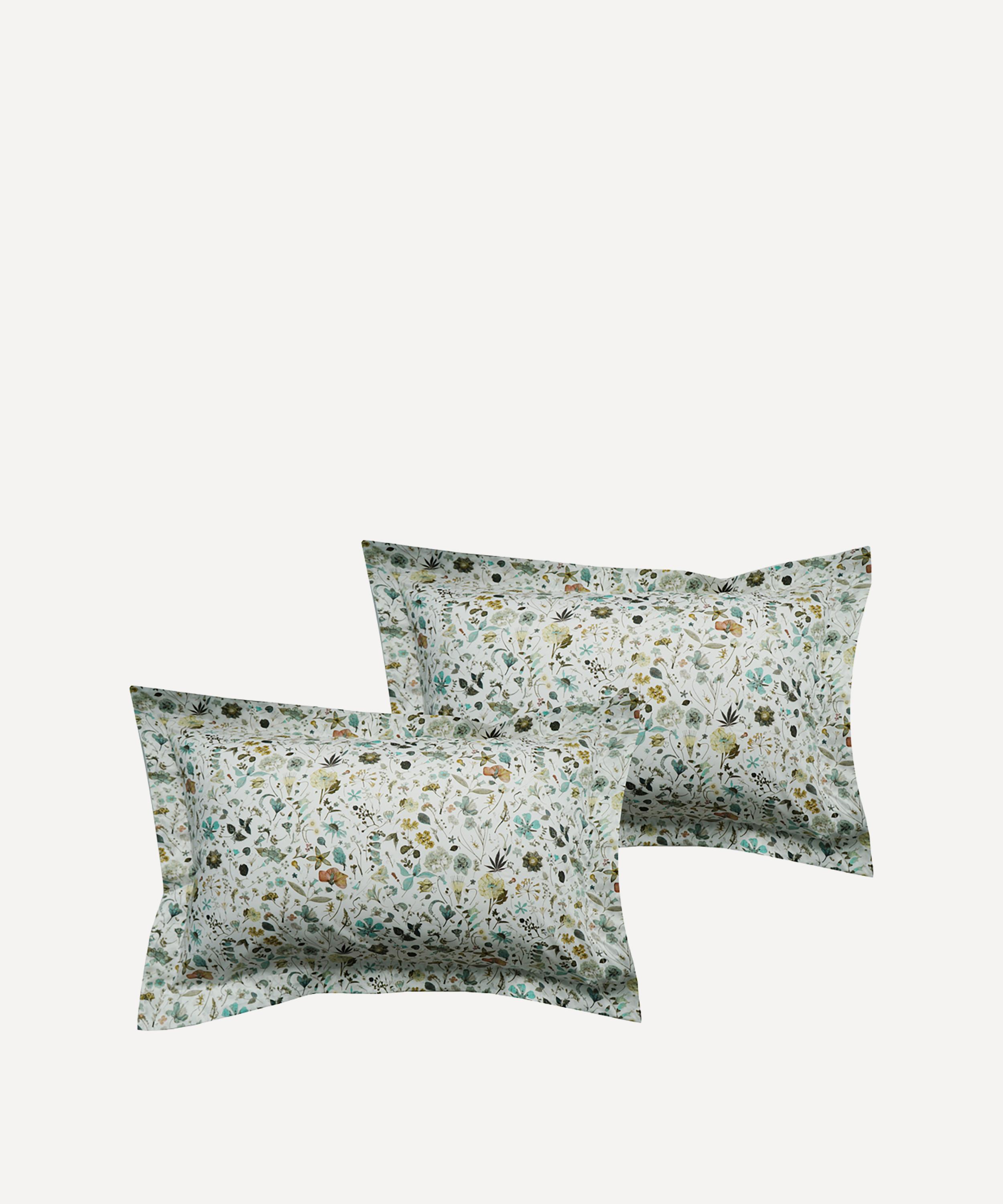 COCO & WOLF COCO & WOLF FLORAL EVE OXFORD PILLOWCASES SET OF TWO 