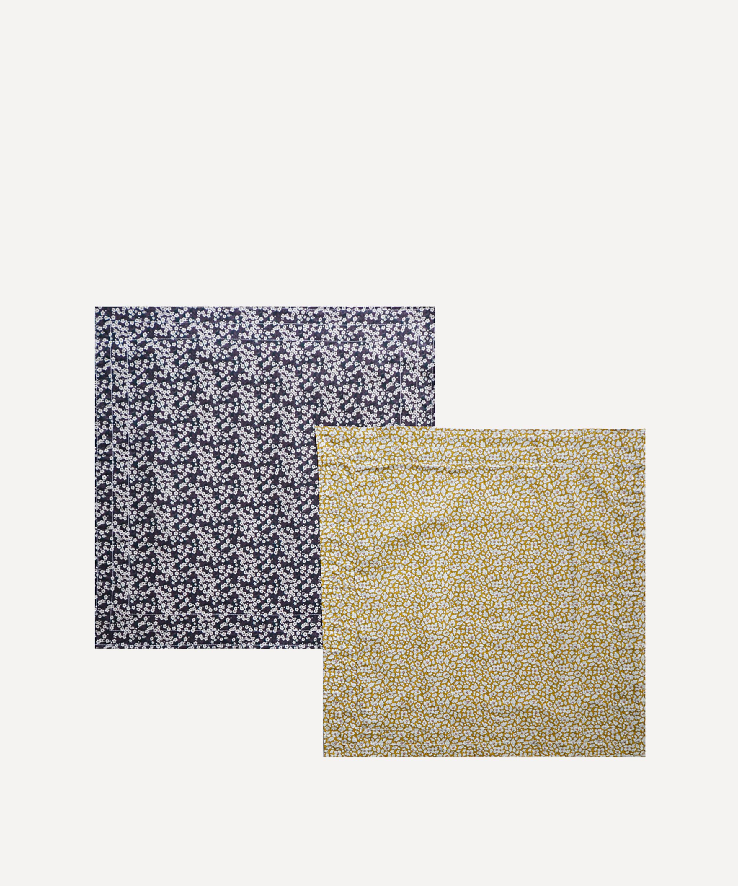 Shop Coco & Wolf Feather Meadow And Mitsi Valeria Reversible Stitch Edge Napkin Set Of Two