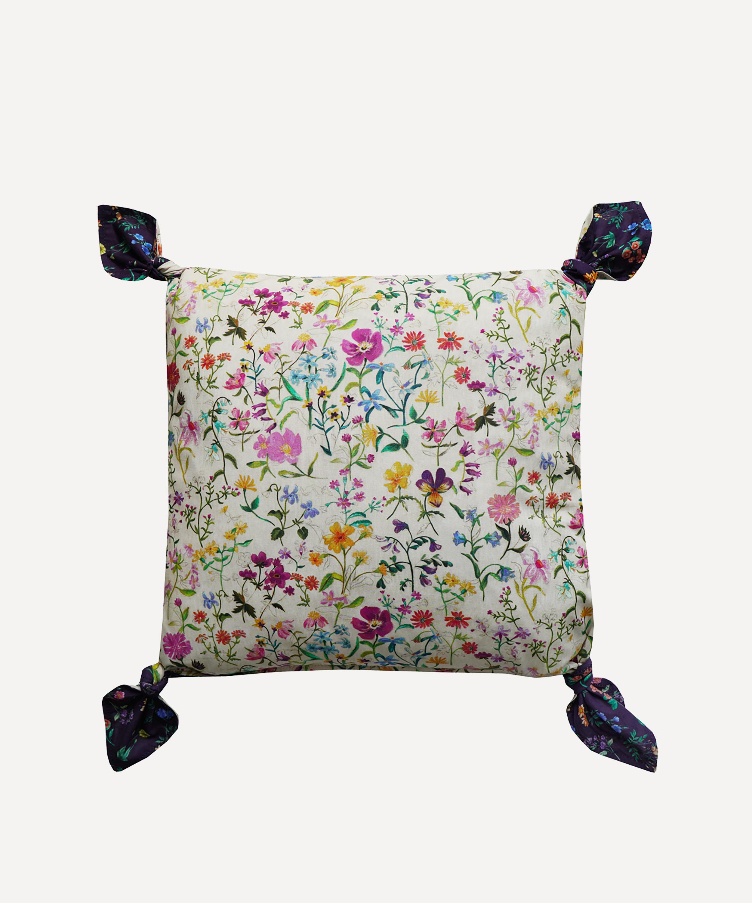 COCO & WOLF COCO & WOLF LINEN GARDEN AND ANNIE TIE CORNER CUSHION 