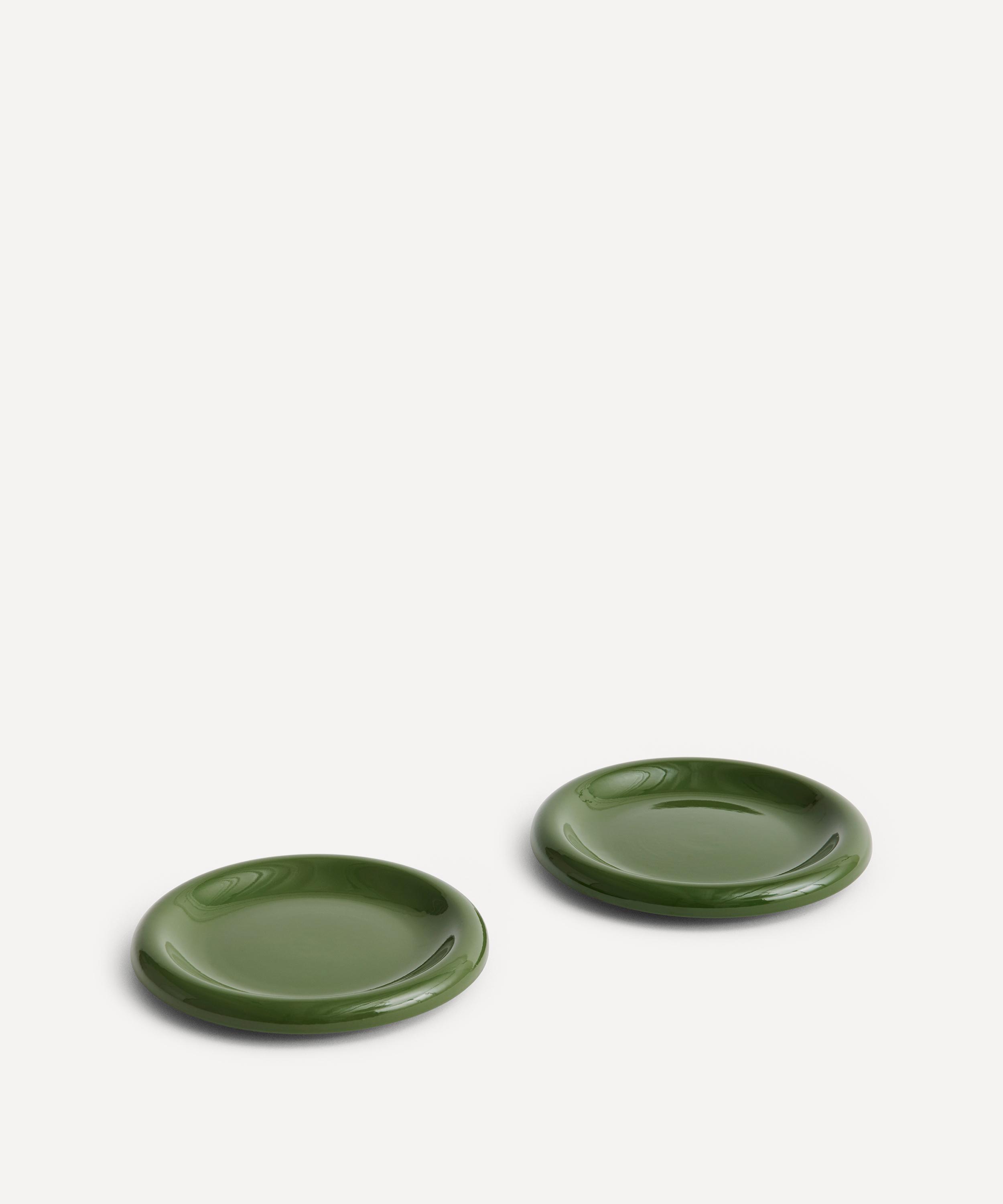 Hay Green Barro Medium Plate Set Of 2