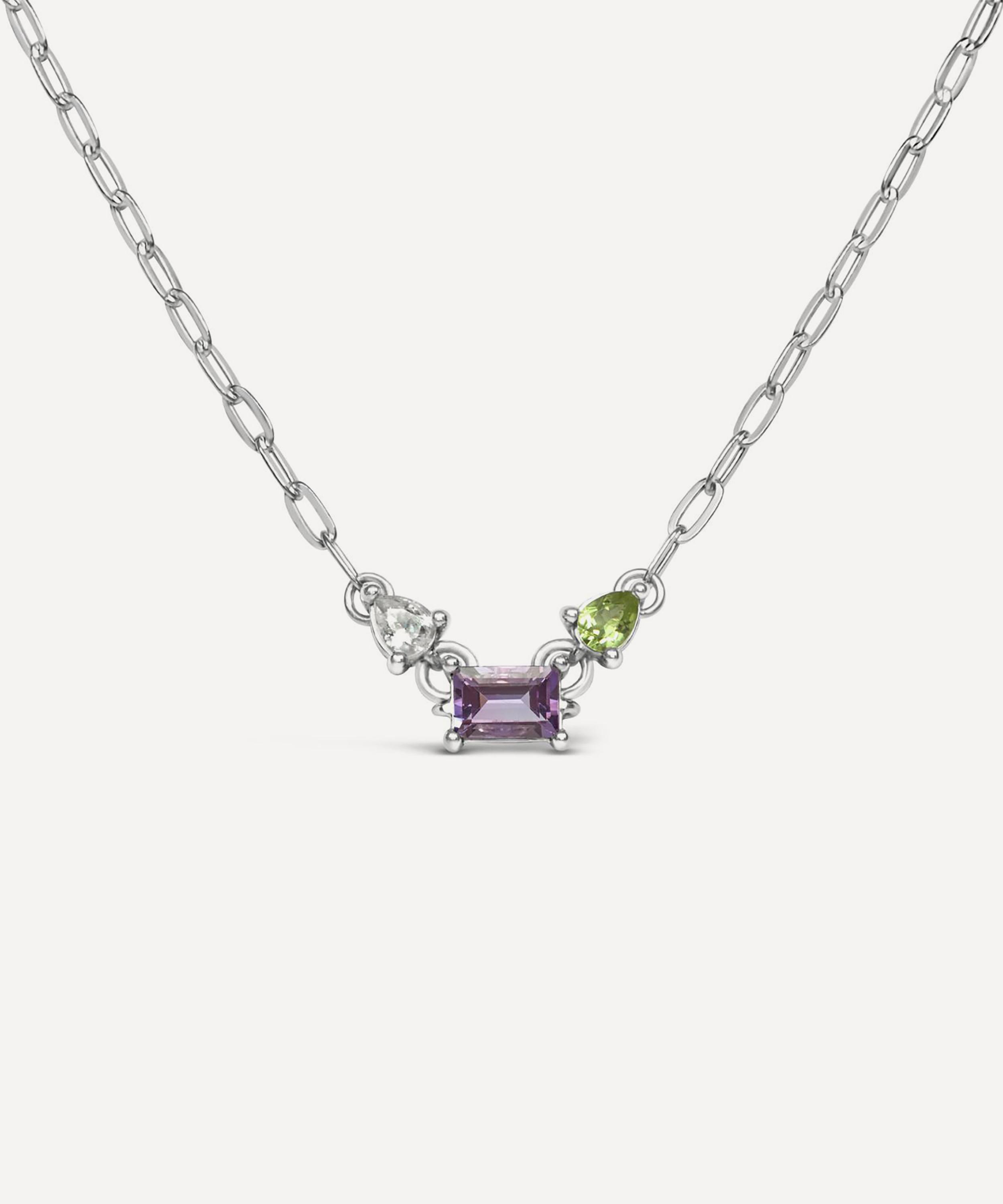 Dinny Hall Sterling Silver Suffragette Trilogy Necklace Luxury