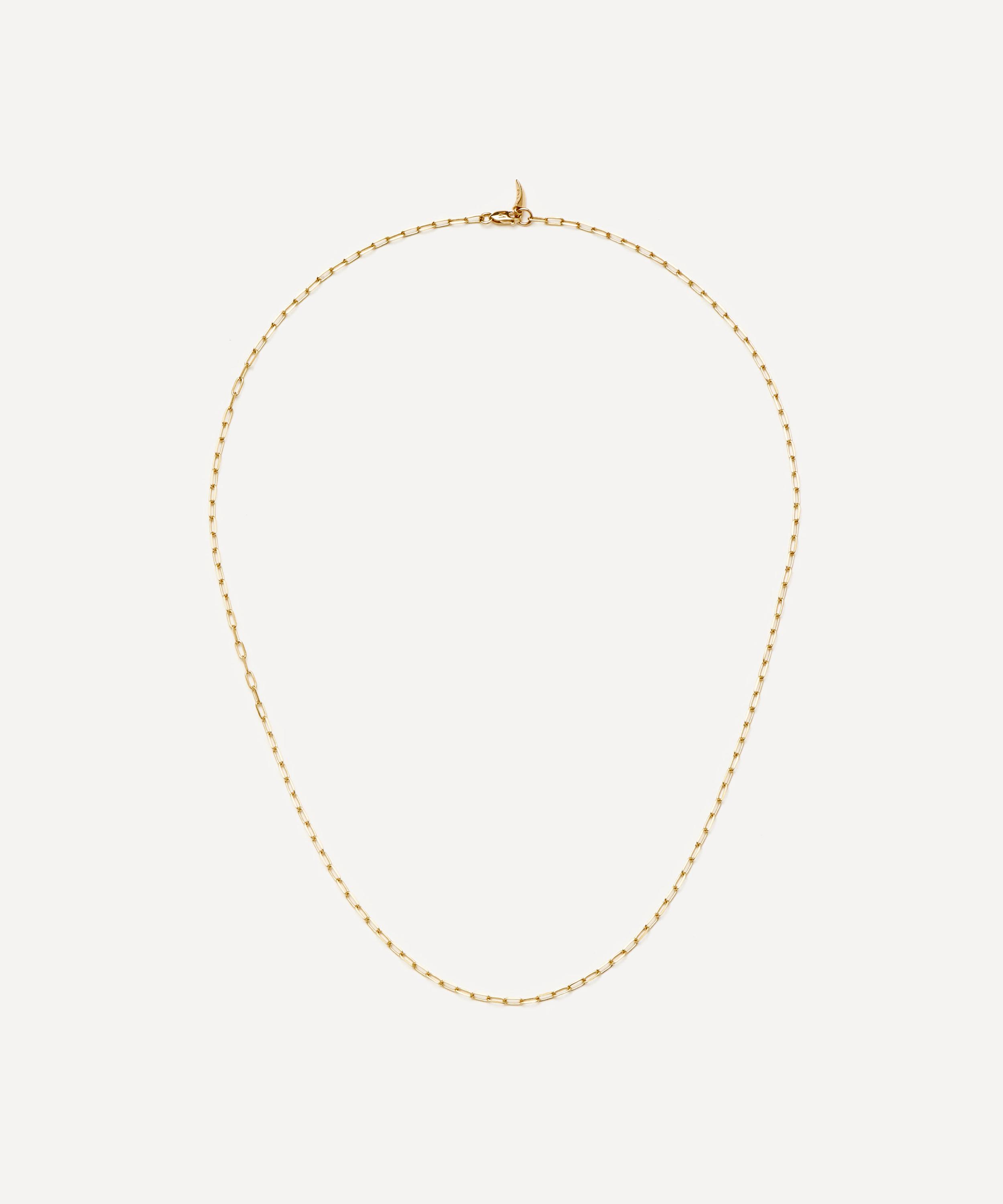 Missoma 14ct Gold Fine Classic Paperclip Chain Necklace