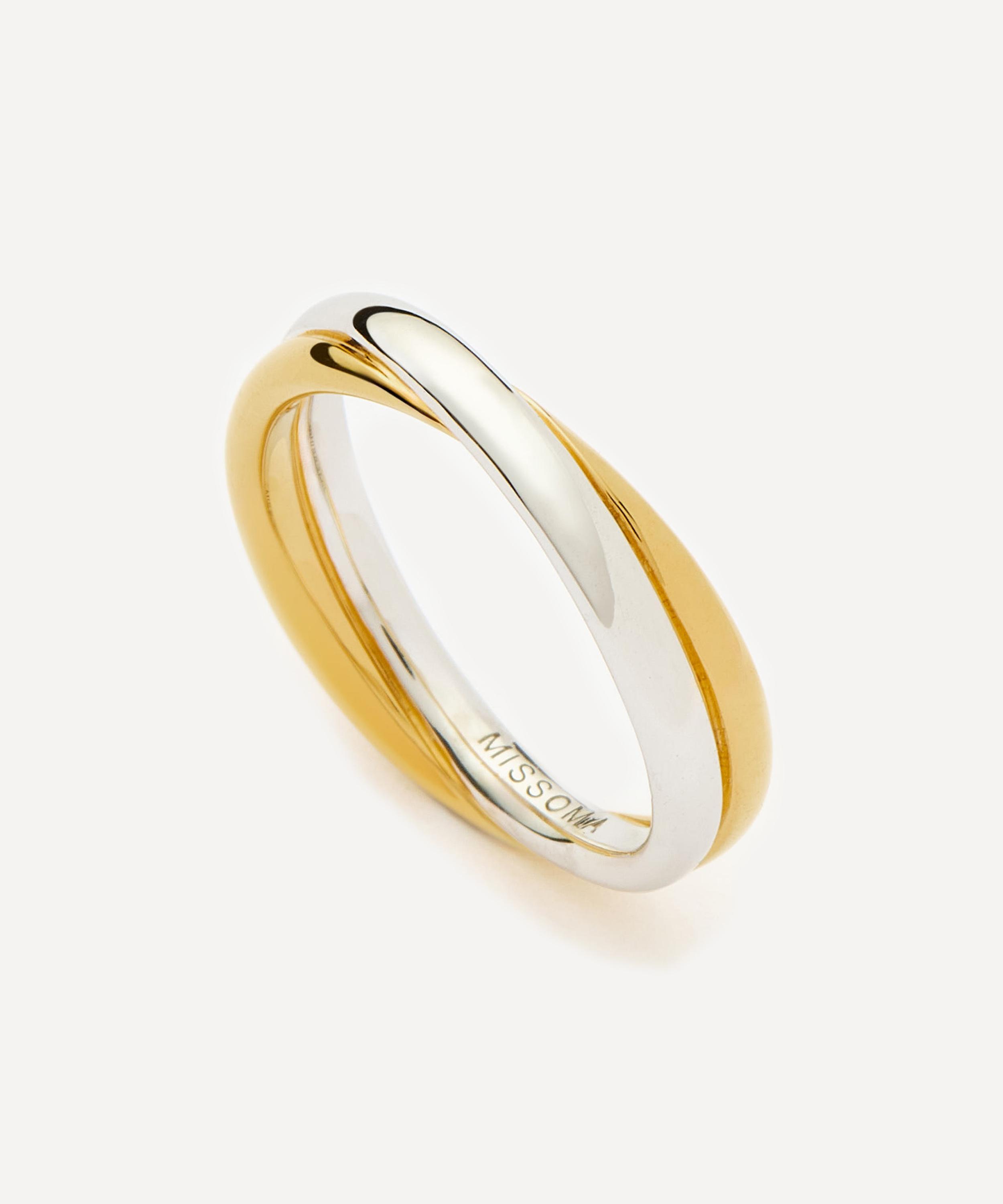 Missoma X Lucy Williams Mixed Metal Entwine Ring