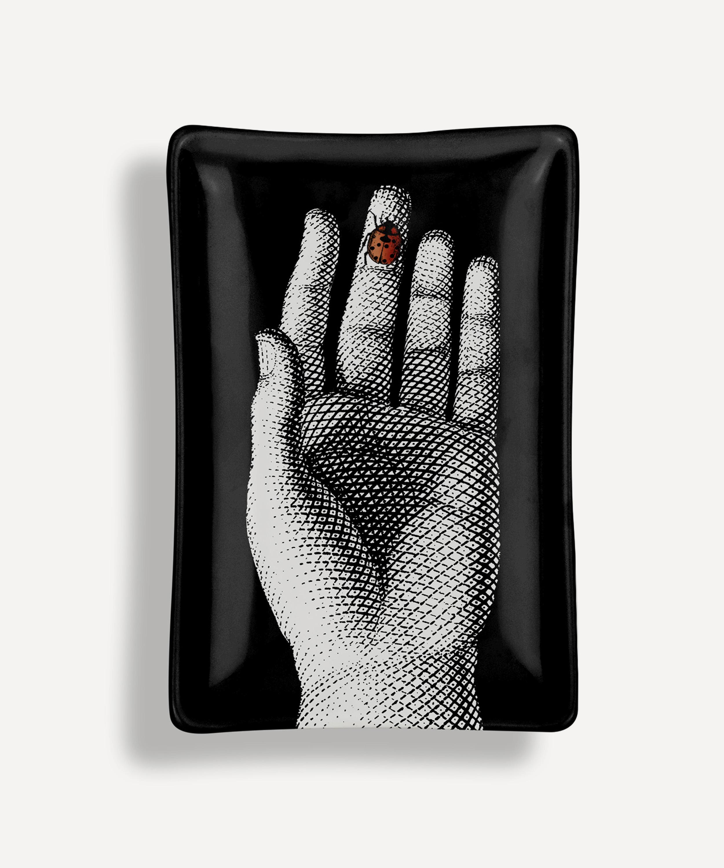 Fornasetti Rectangular Mano Con Coccinella Ashtray