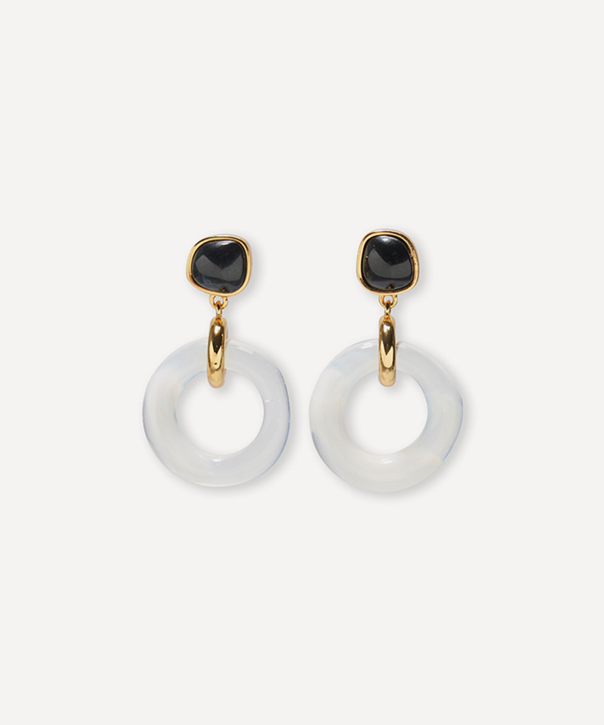 LIZZIE FORTUNATO LIZZIE FORTUNATO GOLD-PLATED MADEIRA DROP EARRINGS 
