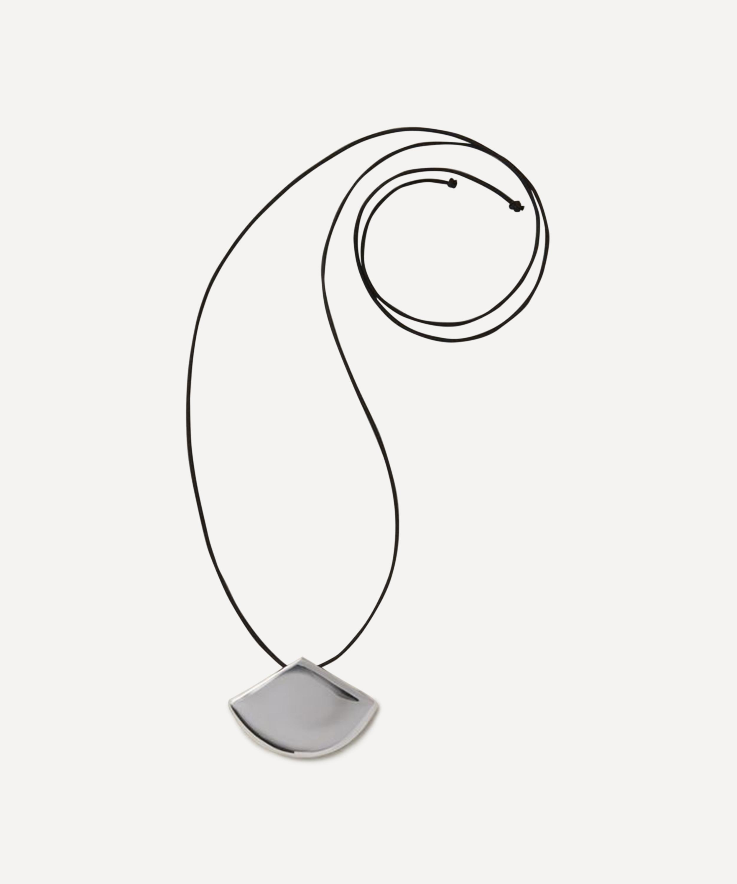 Annika Inez Sterling Silver Fan Pendant Necklace