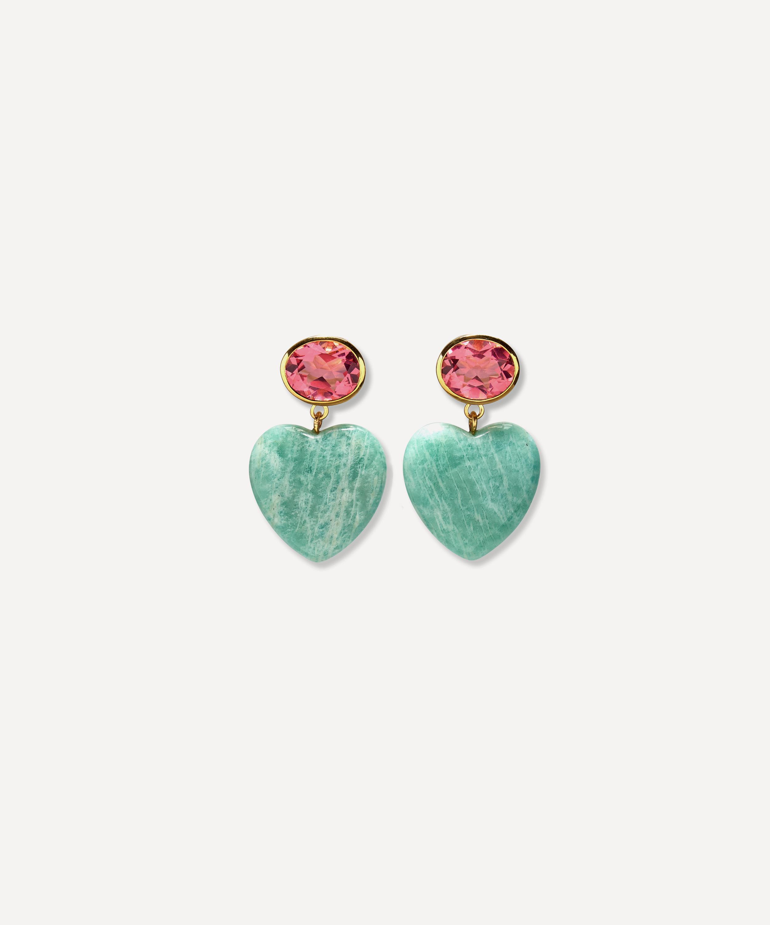 LIZZIE FORTUNATO LIZZIE FORTUNATO GOLD-PLATED GEMMA DROP EARRINGS 
