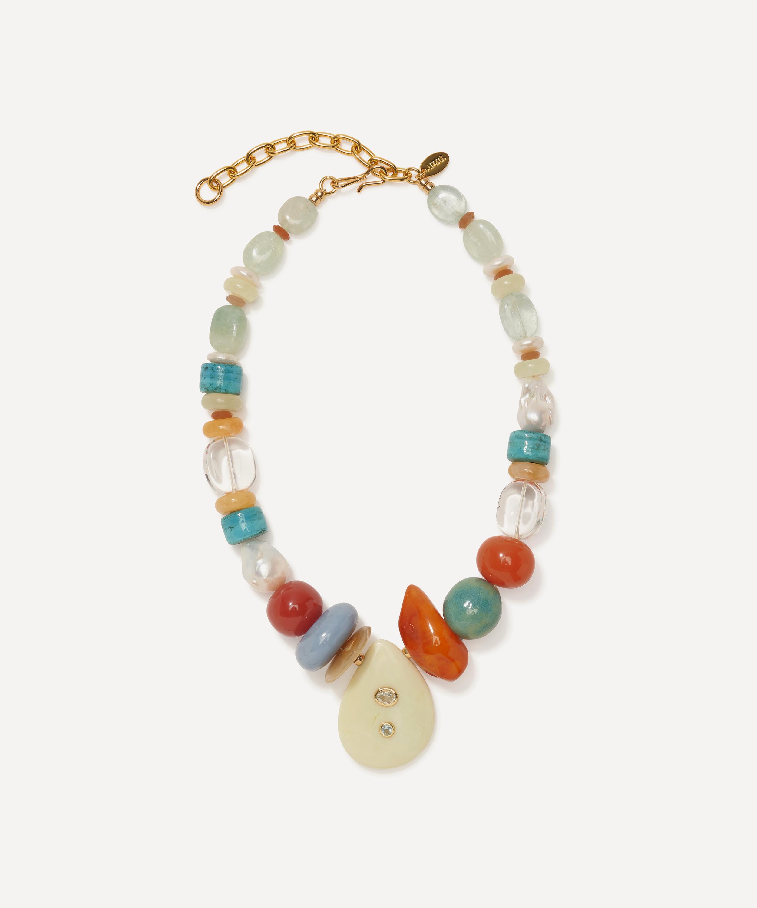Shop Lizzie Fortunato Gold-plated Artifact Bead Necklace