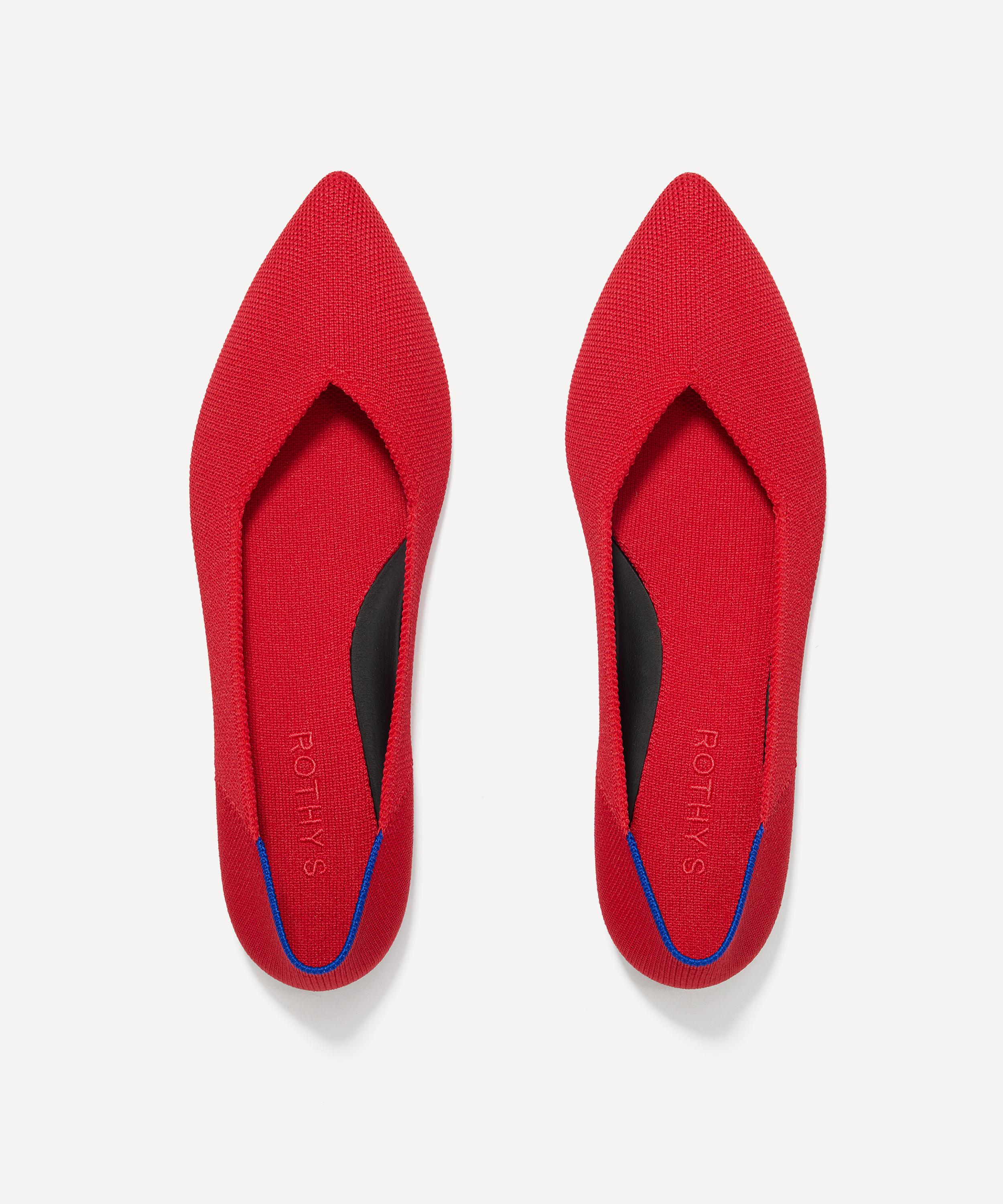 Rothy's Women's Point II Flats Red 5.5