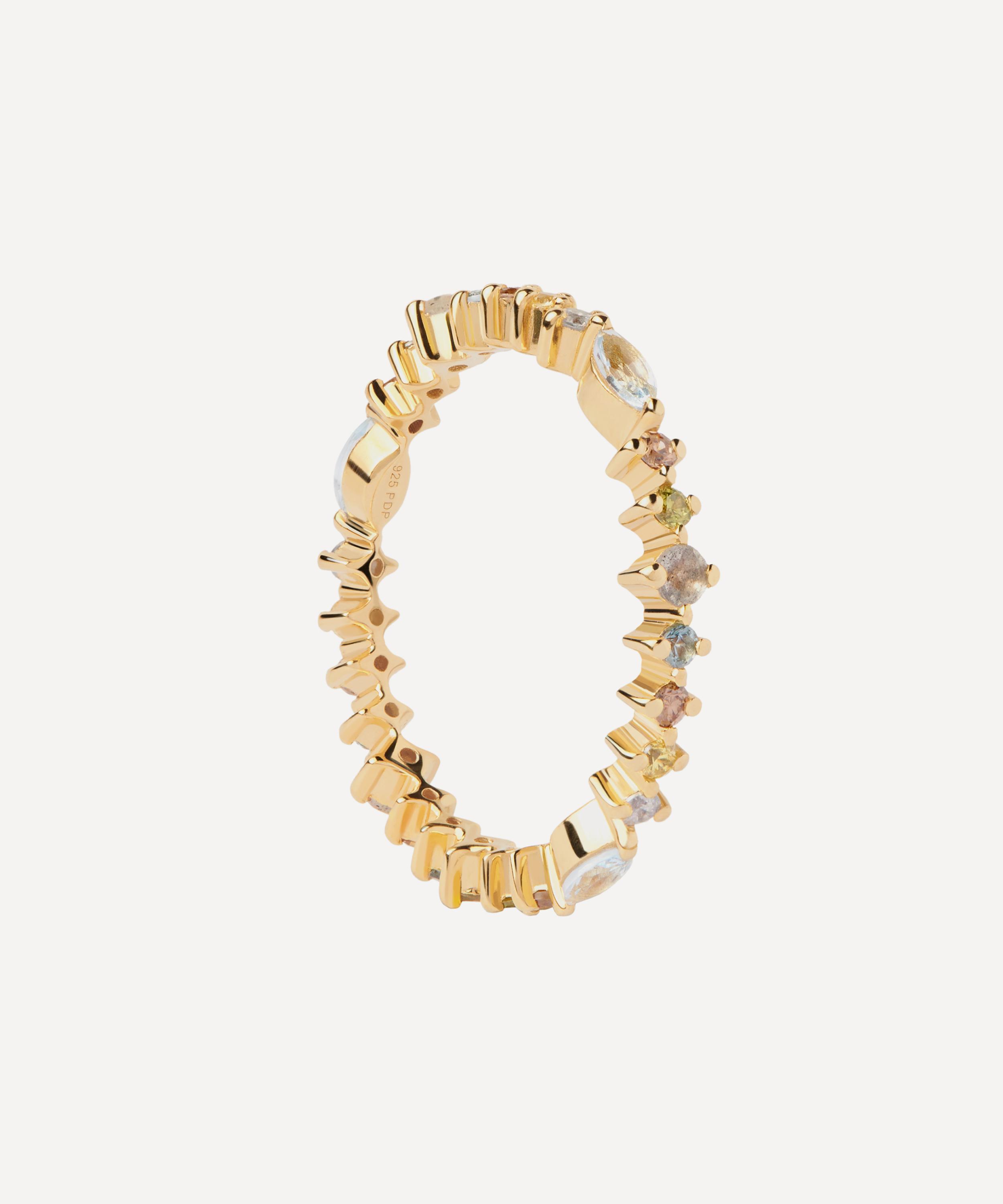 Pdpaola 18ct Gold-plated Crown Eternity Ring
