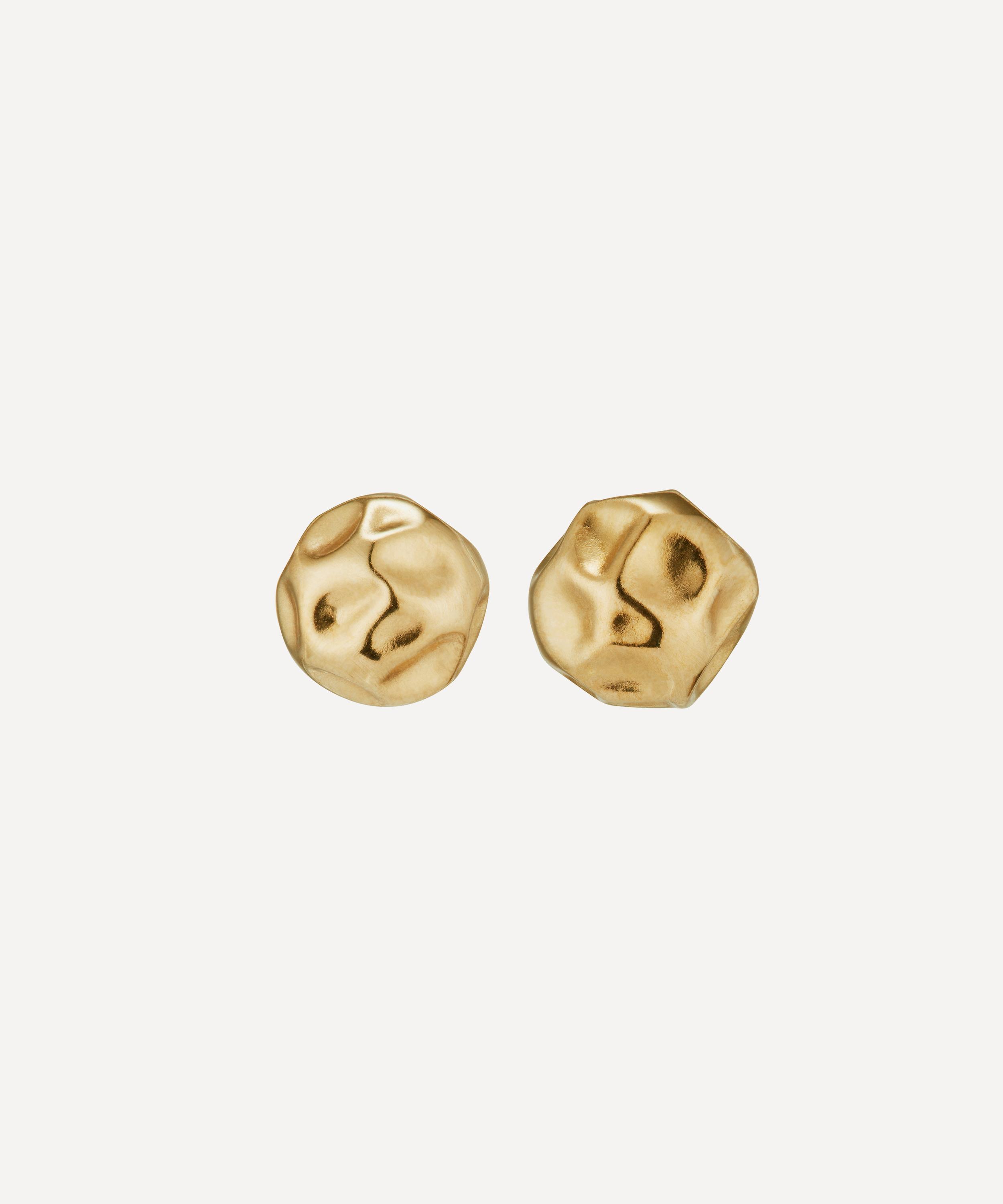 Ellis Mhairi Cameron 14ct Gold 4mm Crush Stud Earrings