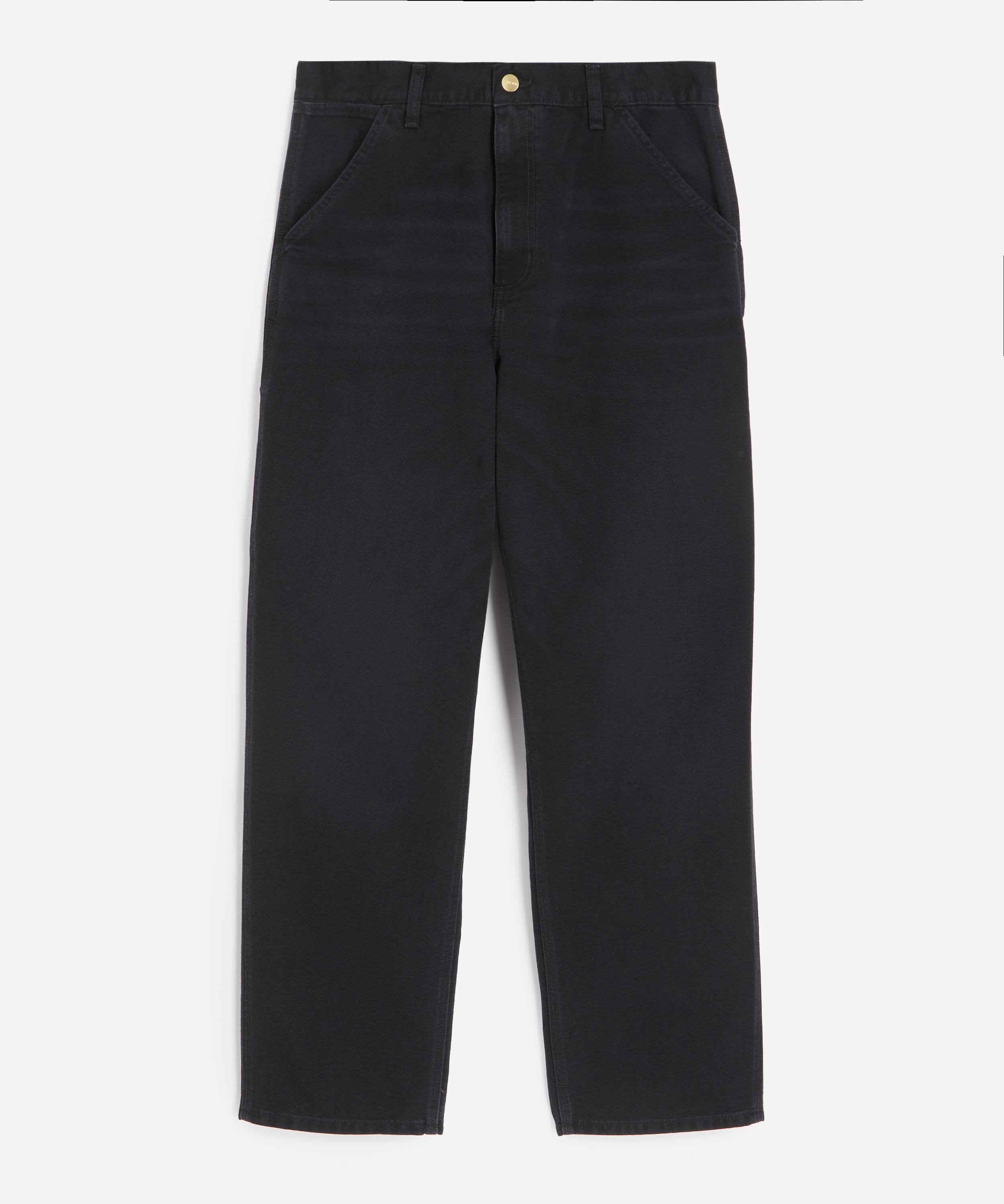 Carhartt Wip Mens Single Knee Work Trousers In Black