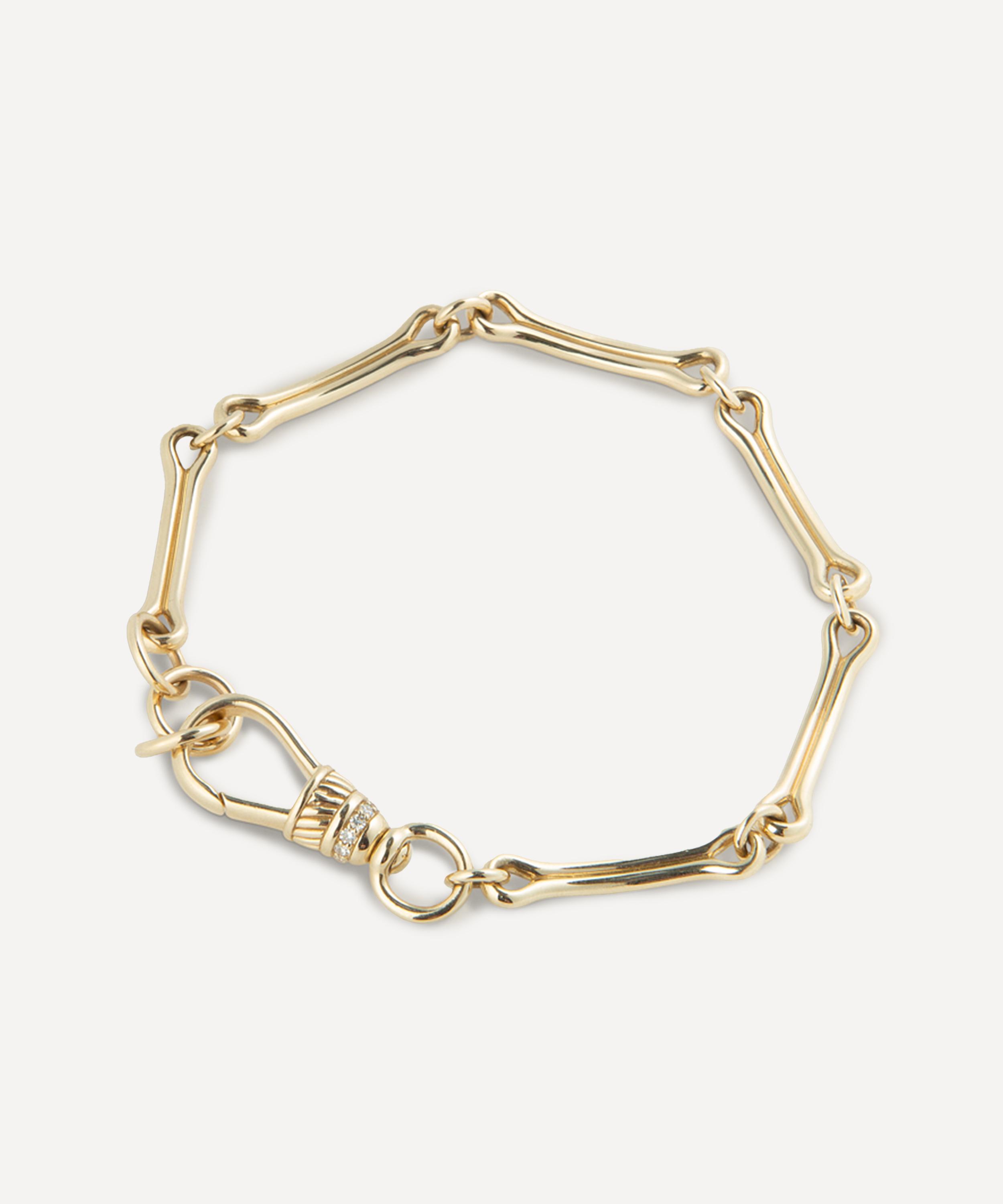 Lucy Delius Jewellery 14ct Gold Show Your Bones Bracelet