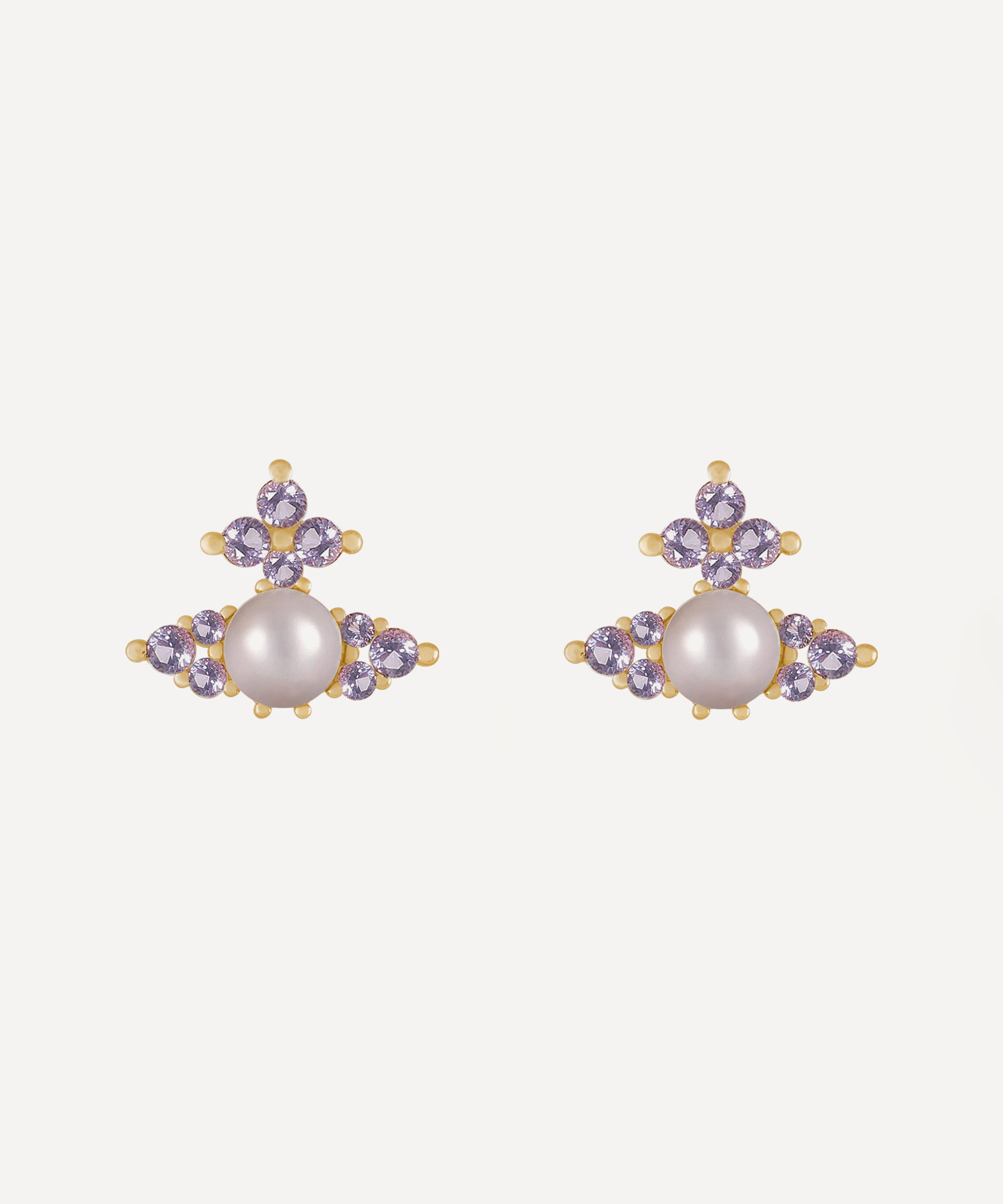 Vivienne Westwood Gold-tone Feodora Stud Earrings