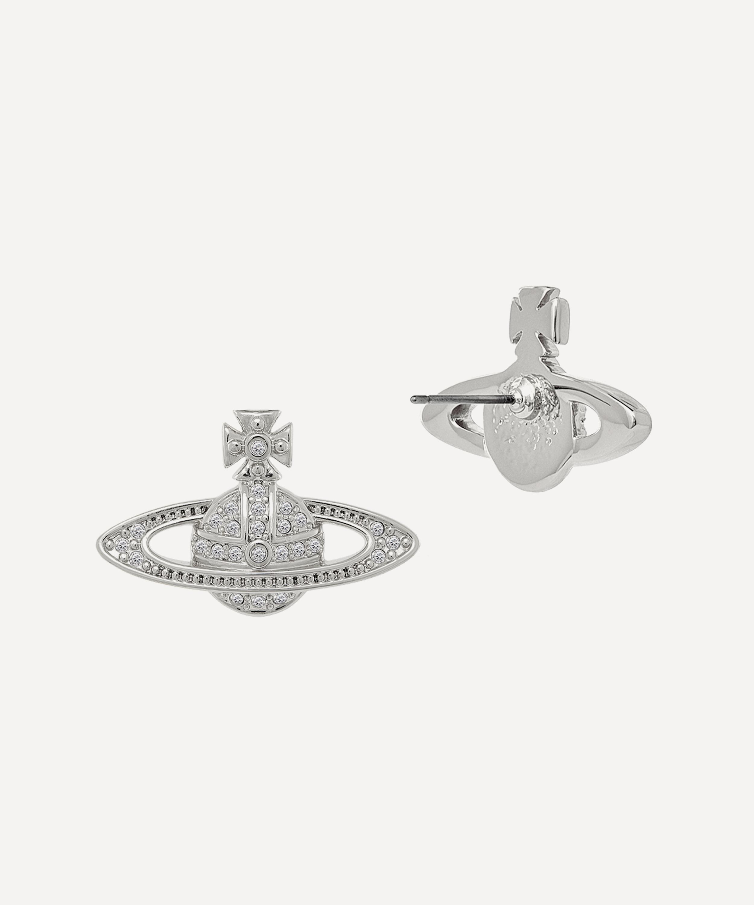 Vivienne Westwood Silver-tone Mini Bas Relief Stud Earrings