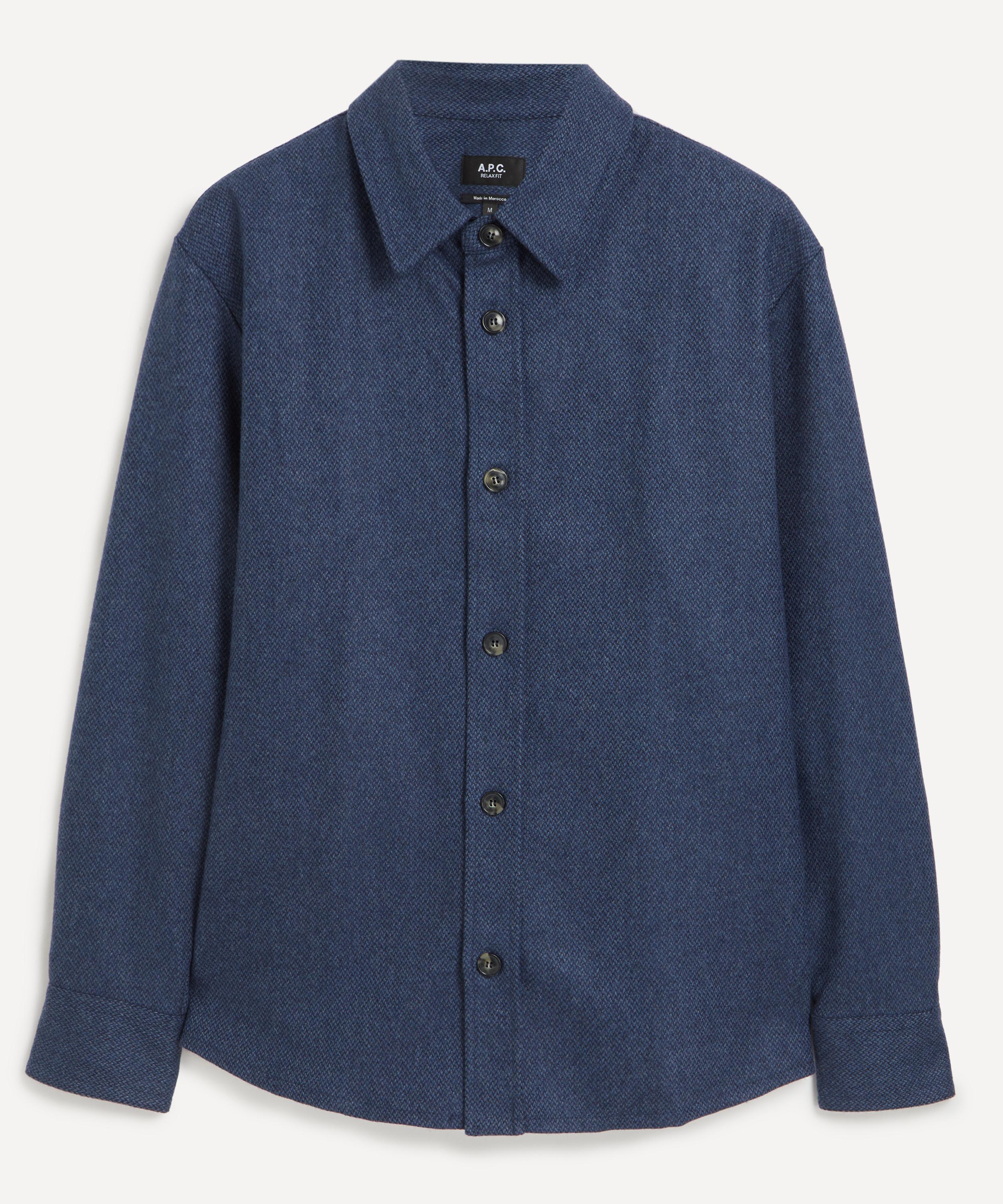 Apc Bobby Overshirt Xl Dark Navy Blue