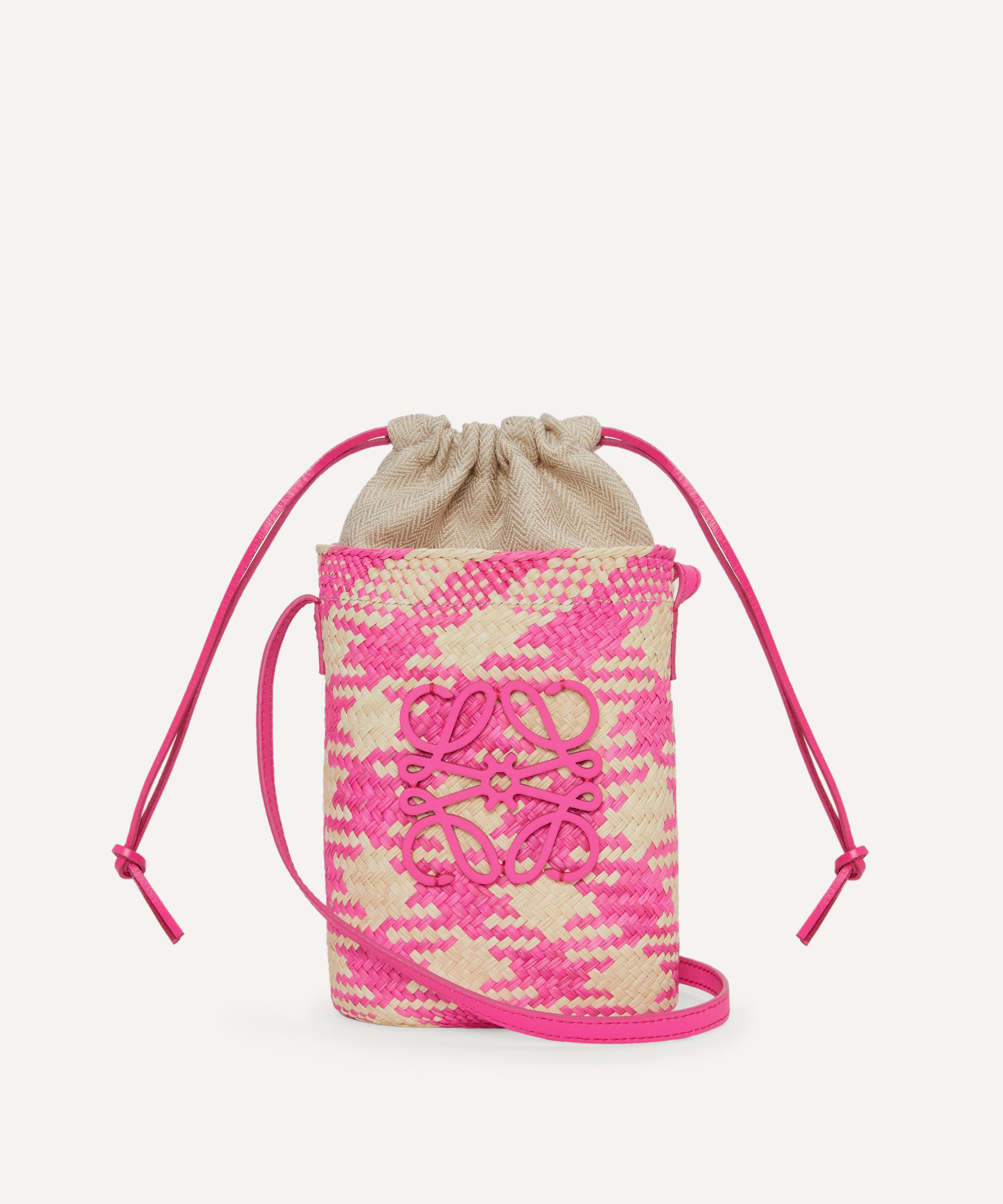 Loewe Small Cubi Anagram Jacquard Canvas And Leather Shoulder Bag