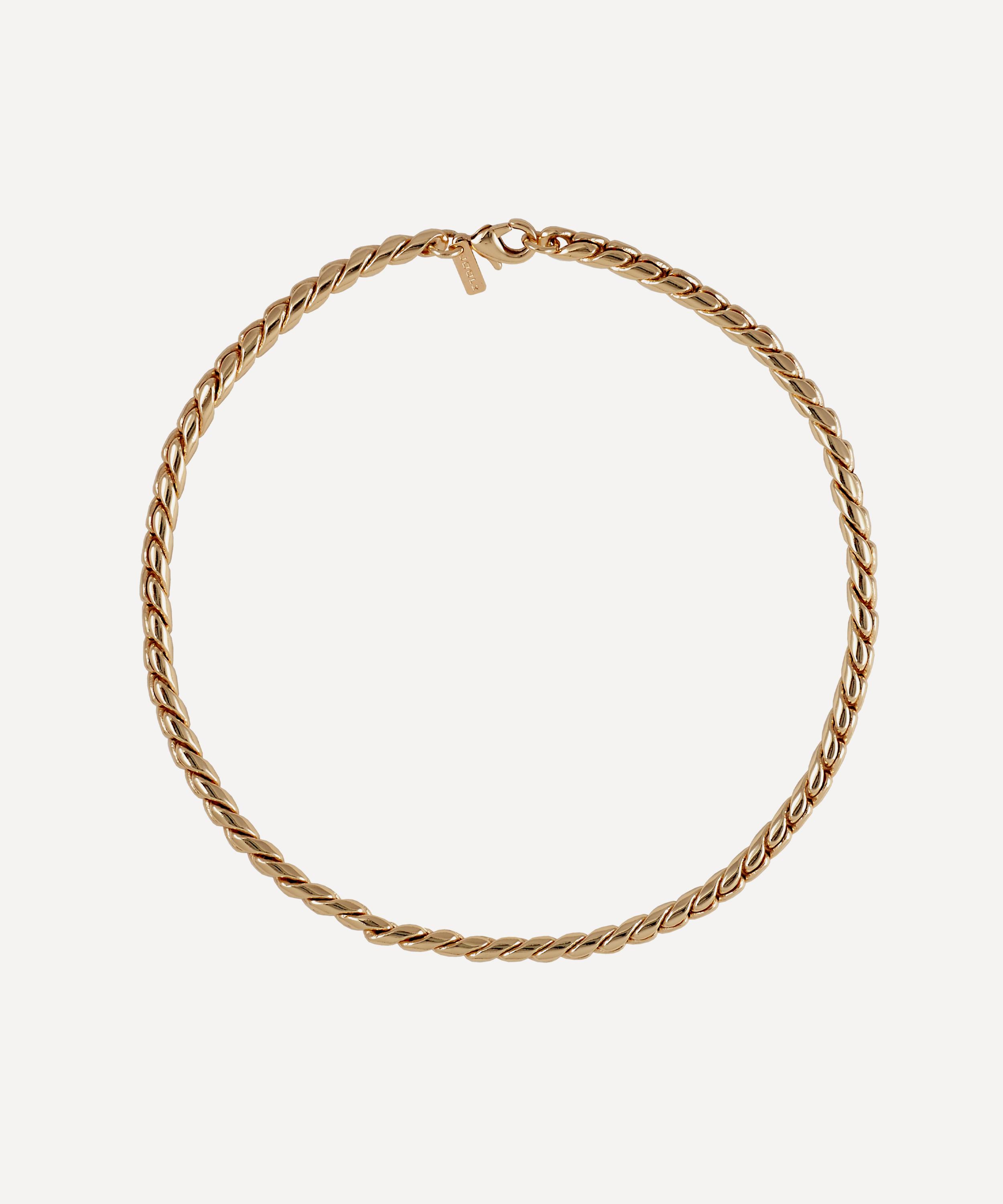 Martha Calvo 14ct Gold-plated Hudson Chain Necklace