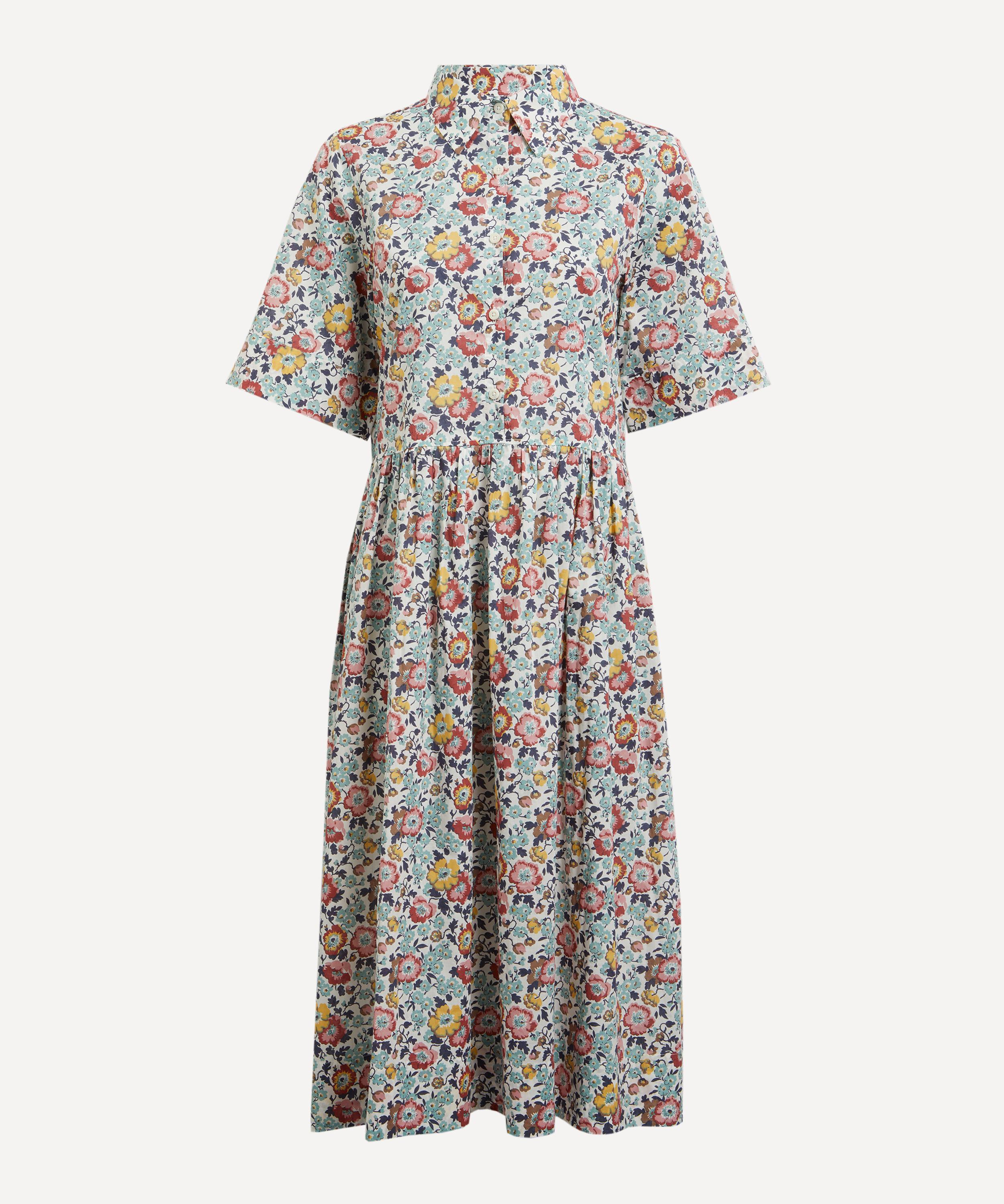 Liberty Women's Poppy Poem Tana Lawn Cotton Gallery Shirdress In Multi