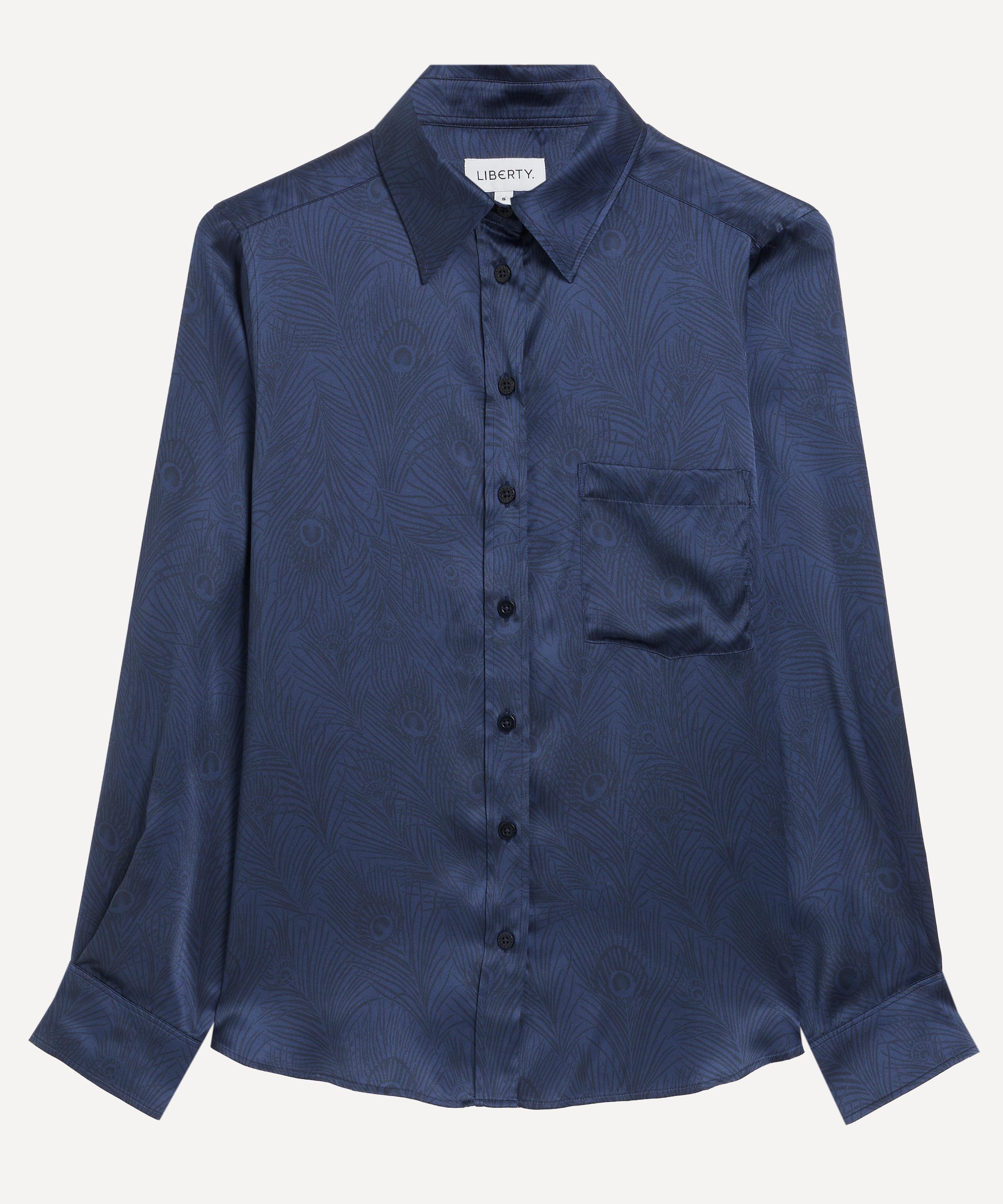 Liberty Women's Hera Silhouette Silk Satin Relaxed Shirt