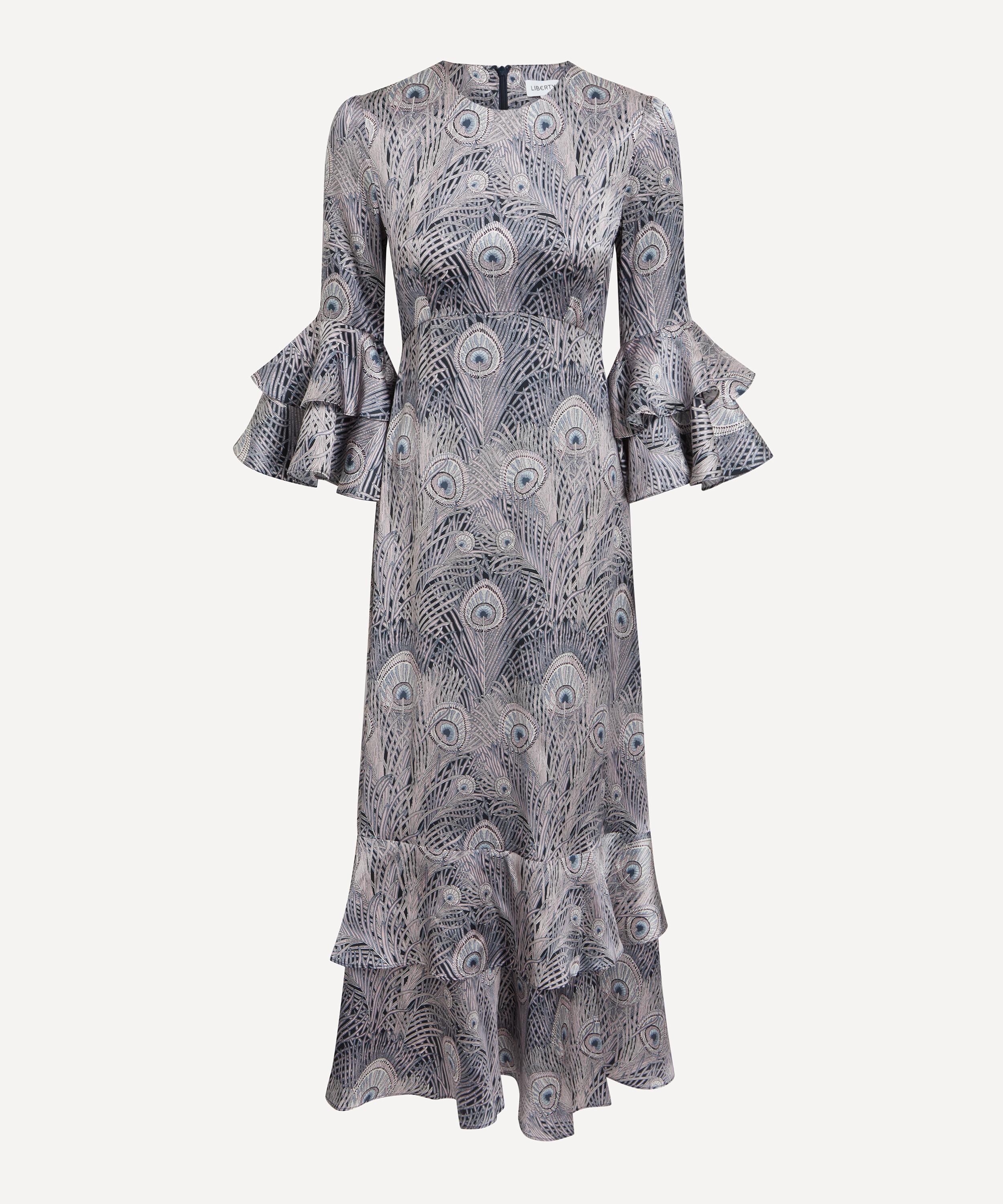 Liberty Women's Royal Hera Silk Satin Gala Maxi Dress