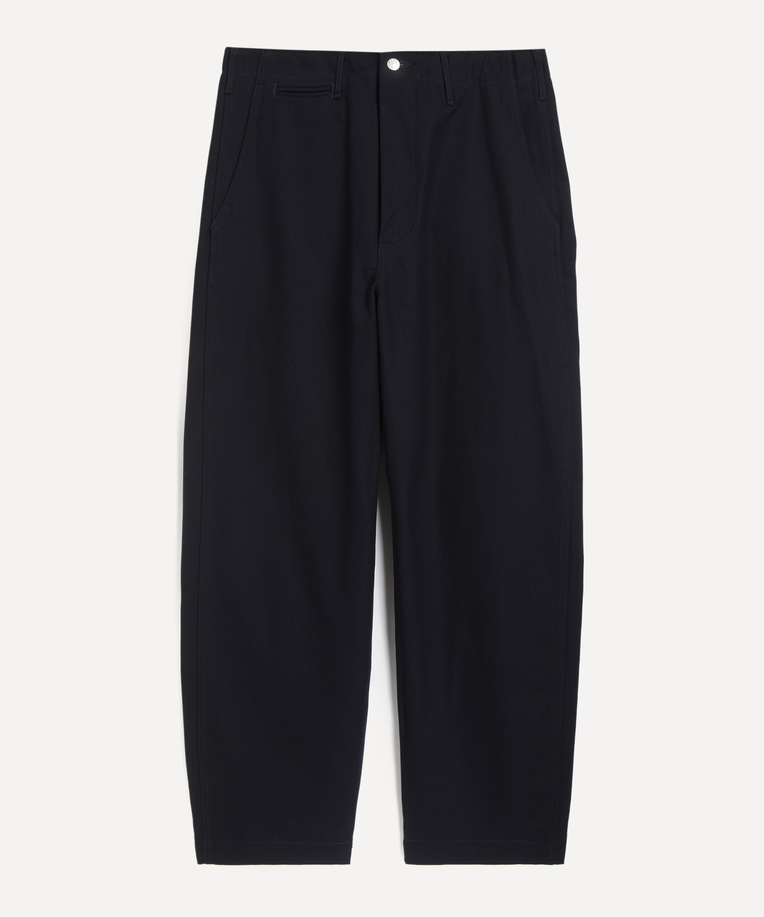 Edwin Mens Wide Twill Trousers In Black