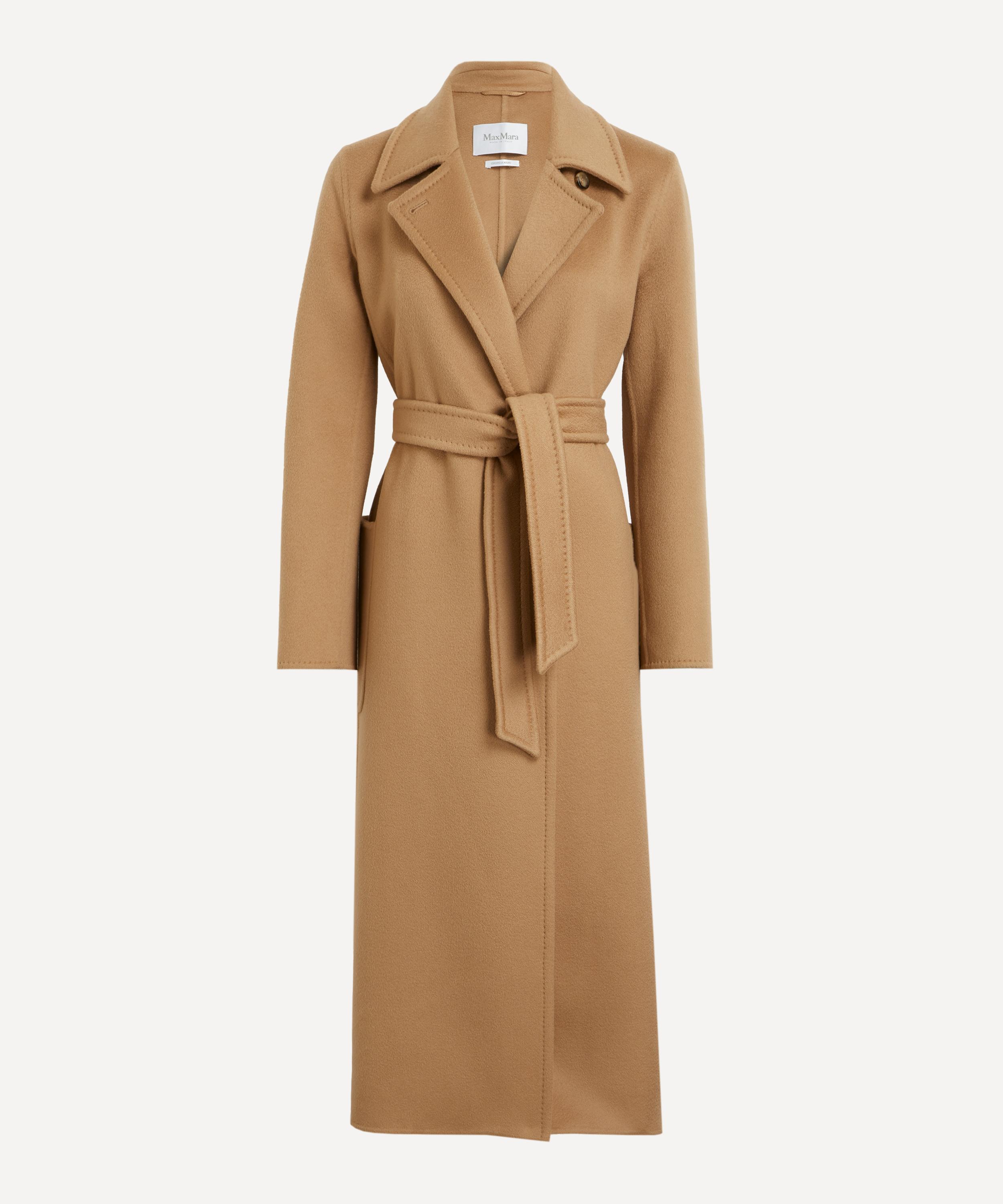 MAX MARA MAX MARA WOMEN'S CAMEL ARTUR CASHMERE WRAP COAT 