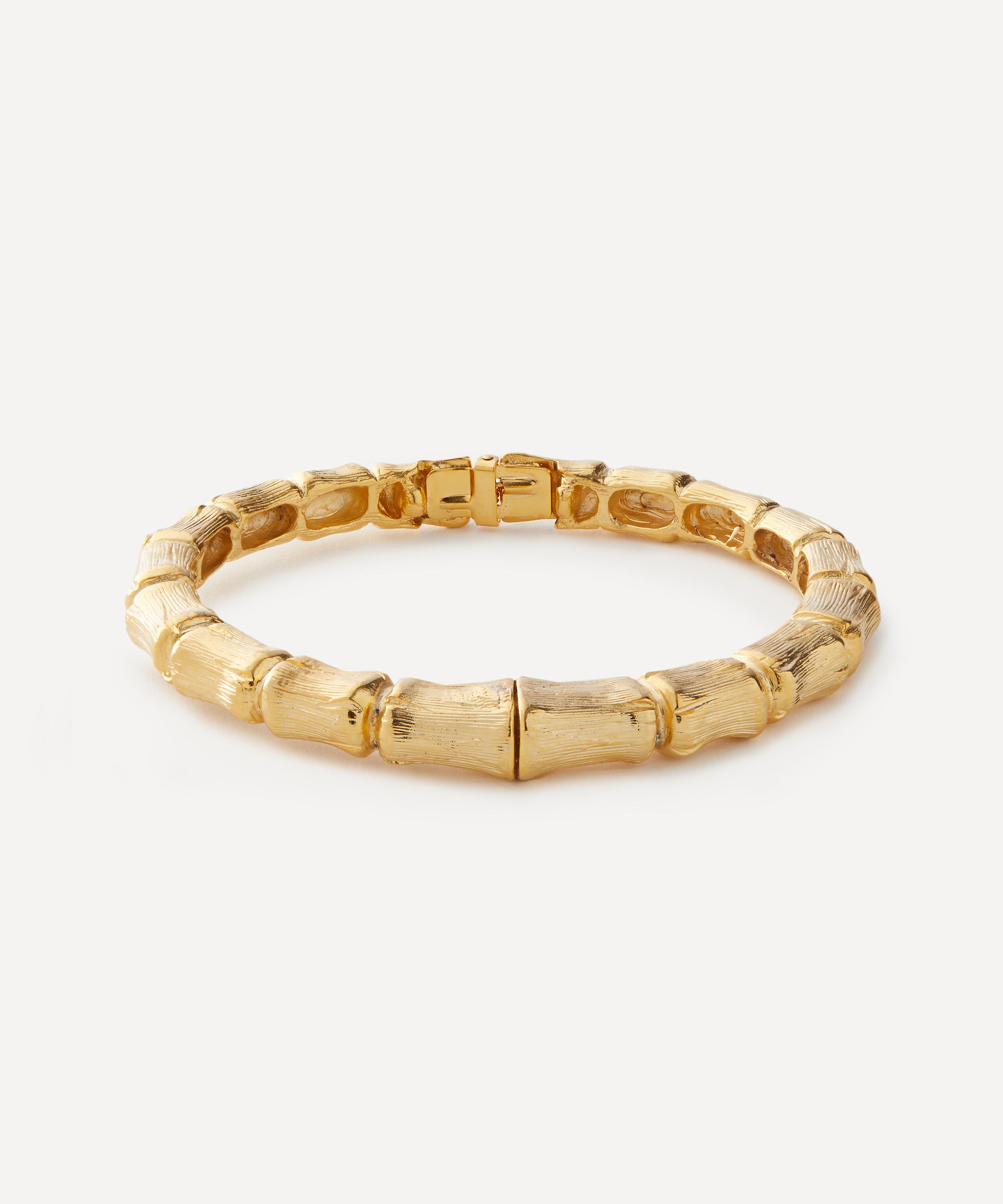 Kenneth Jay Lane Gold-plated Bamboo Bangle