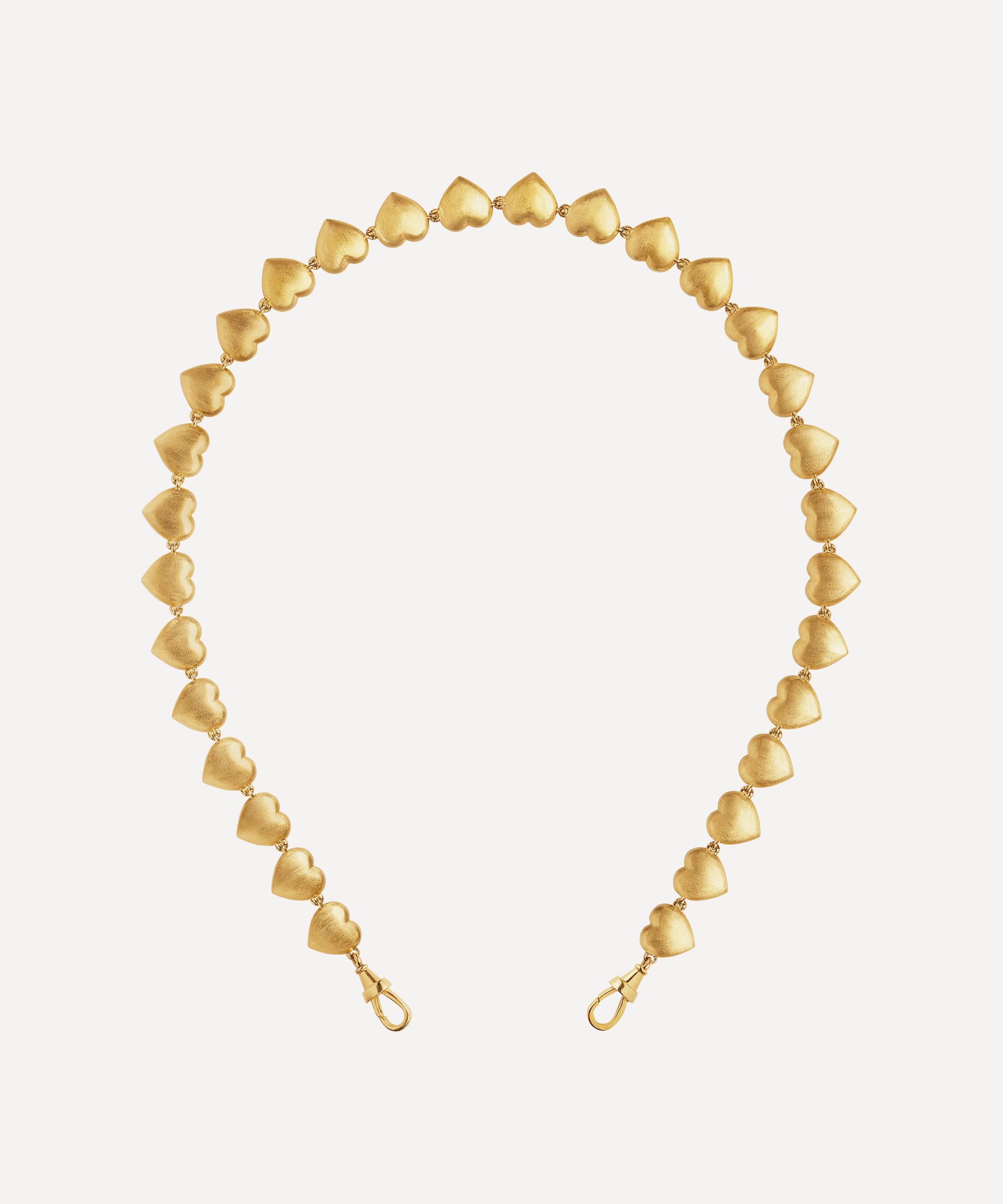 MARIE LICHTENBERG MARIE LICHTENBERG 18CT GOLD HEART CHAIN NECKLACE 