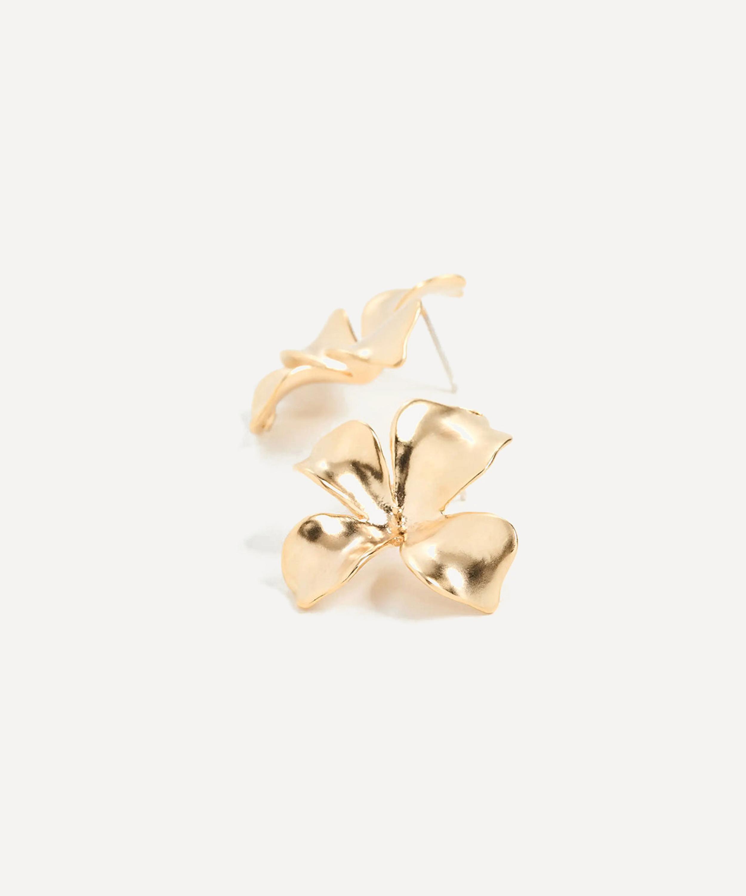 Shashi 18ct Gold-plated Fiorina Stud Earrings