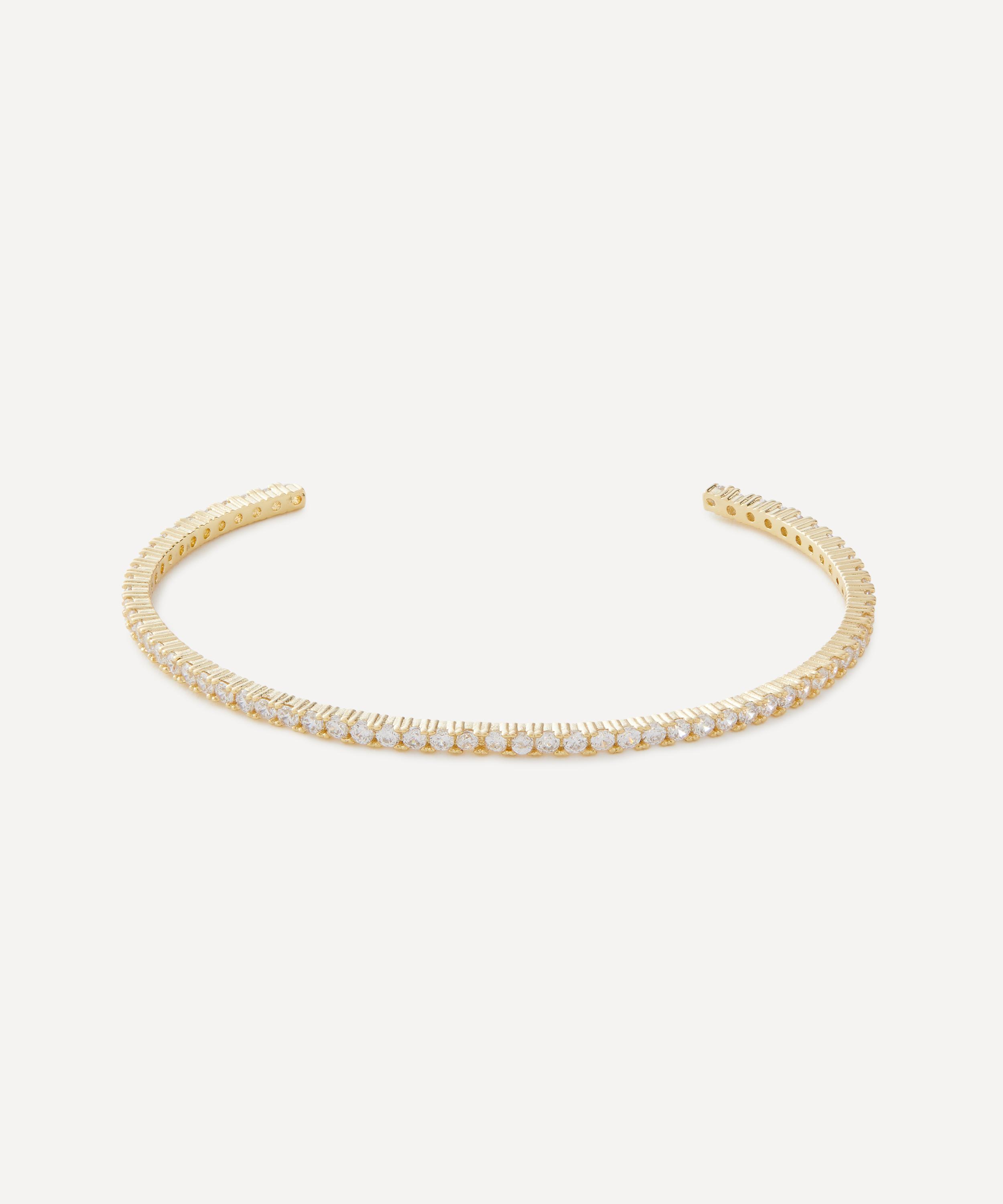 Shashi 14ct Gold-plated Baby Bianca Cuff Bracelet