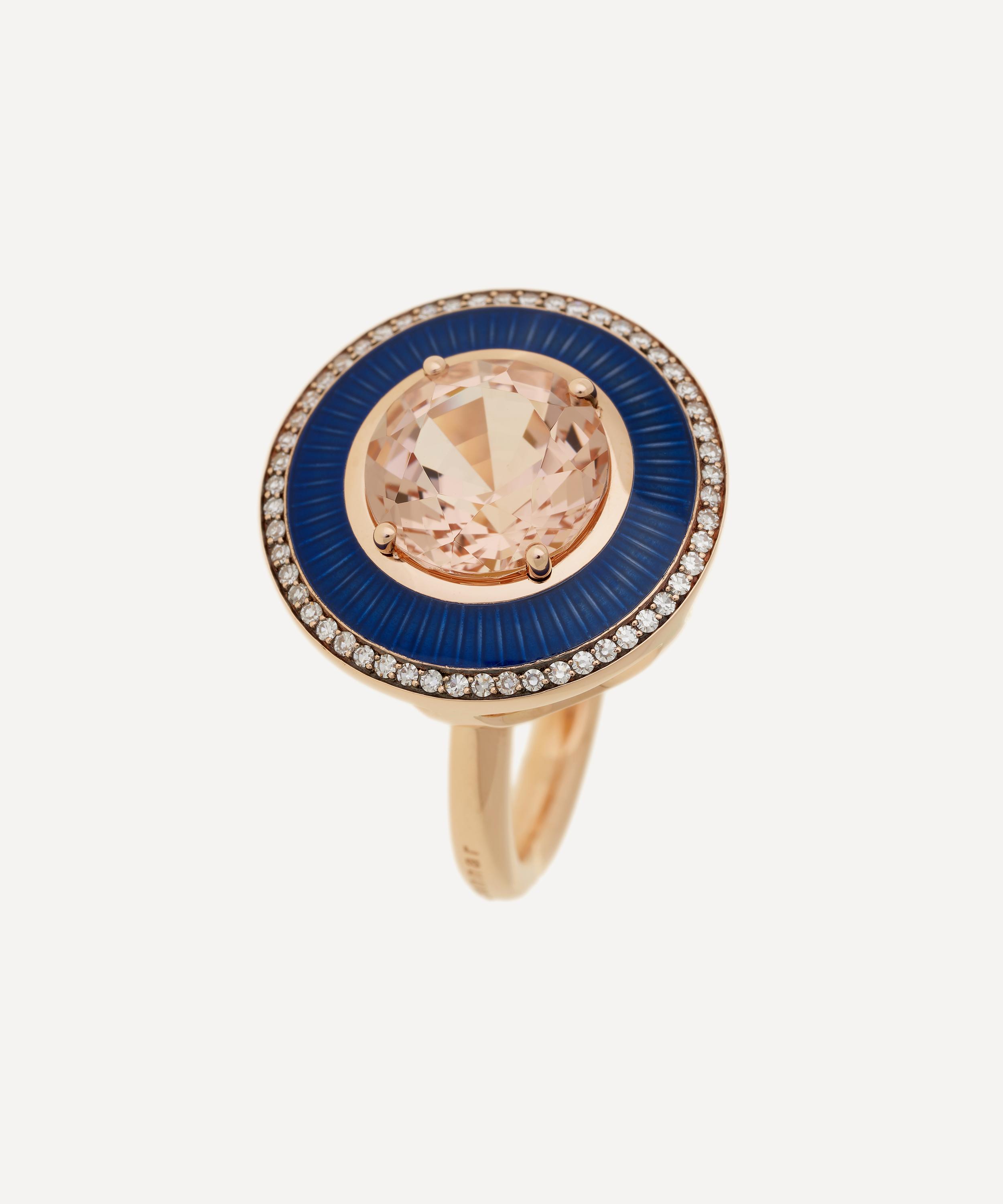 Shop Selim Mouzannar 18ct Rose Gold Mina Morganite And Diamond Ring